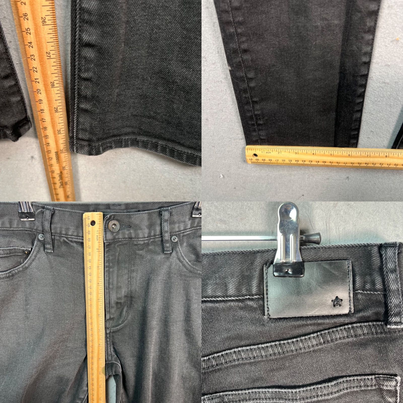 John Varvatos John Varvatos Mens Jeans Black Slim Fit Denim Size 33 Size US 33 - 8 Thumbnail