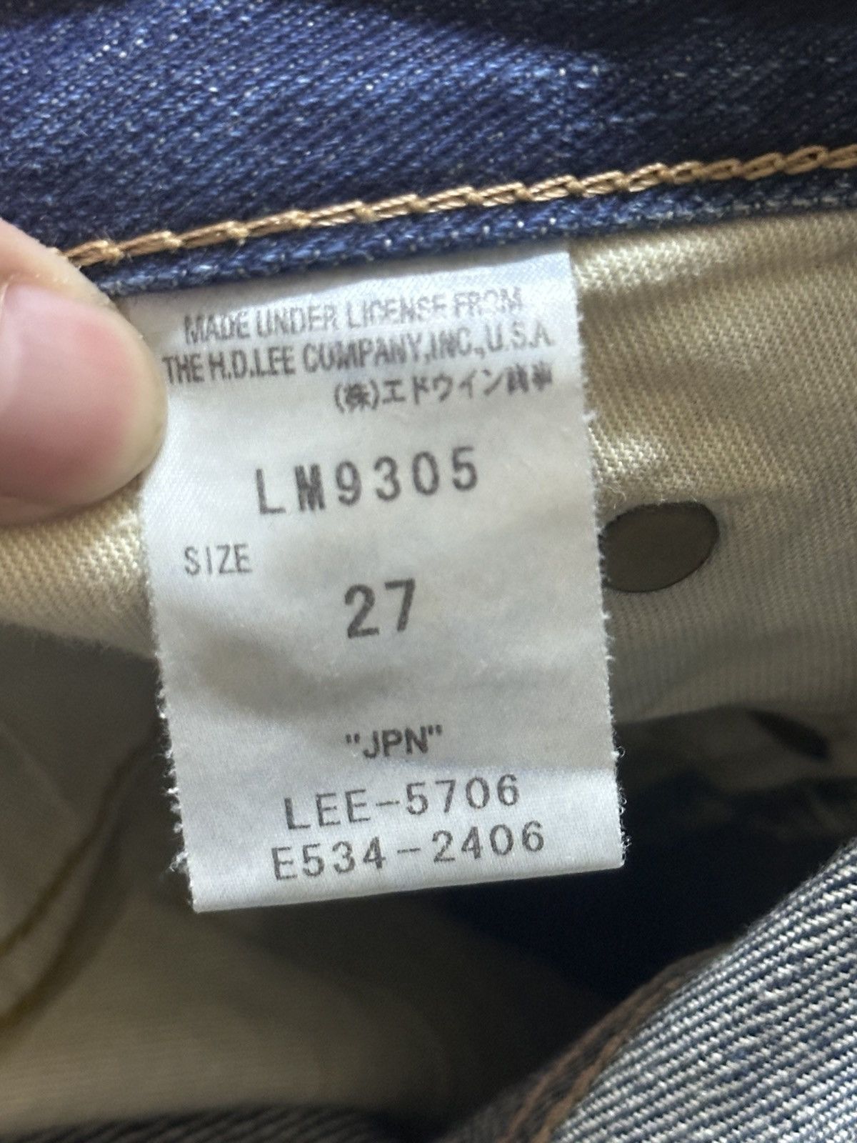 Japanese Brand Lee 101 Vintage Distressed Loose Jeans Striked and Faded Size US 30 / EU 46 - 10 Thumbnail