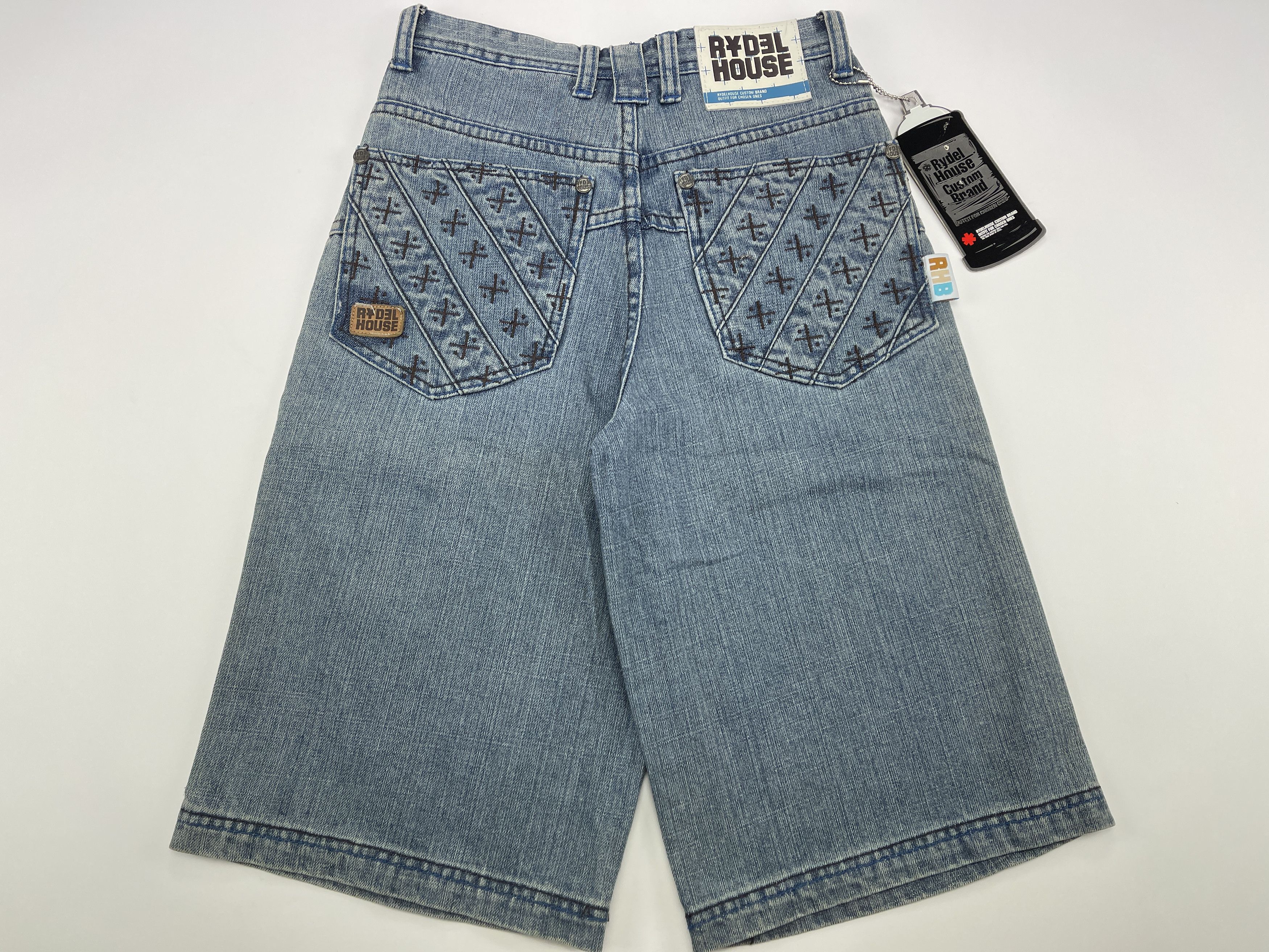 Vintage Rydel House shorts, vintage jeans 90s hip hop 1990s baggy 26 Size US 26 / EU 42 - 1 Thumbnail