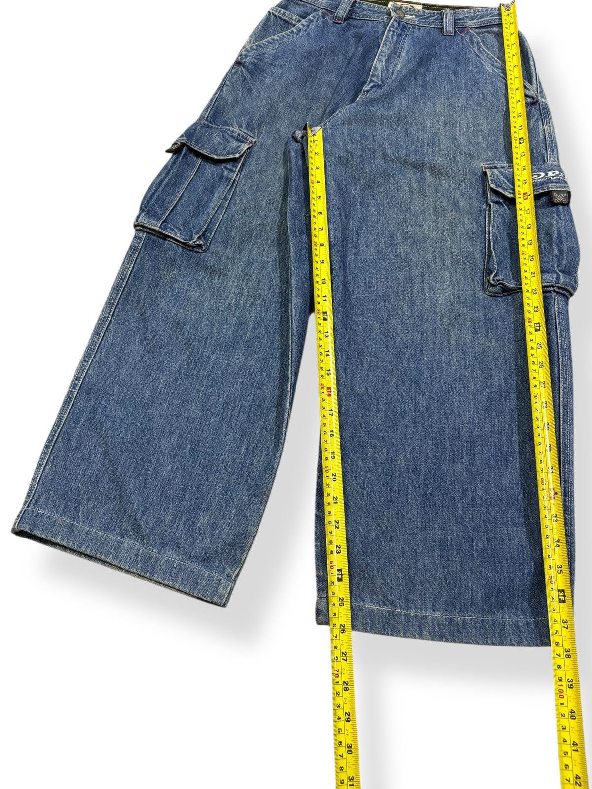 JNCO Vintage Y2K Japanese Brand Piko Baggy Cargo Jeans Size US 29 - 13 Thumbnail