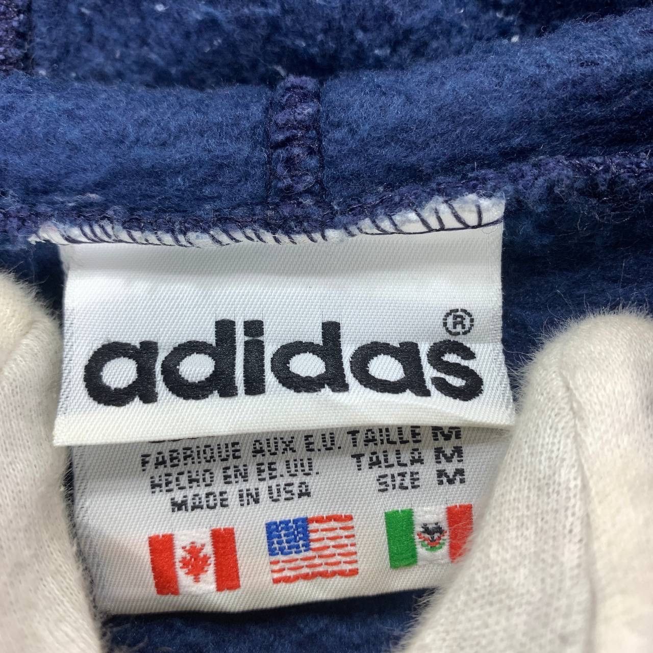 Adidas 90s Vintage ADIDAS Hoodie Pullover #2147/18 Size US M / EU 48-50 / 2 - 12 Thumbnail