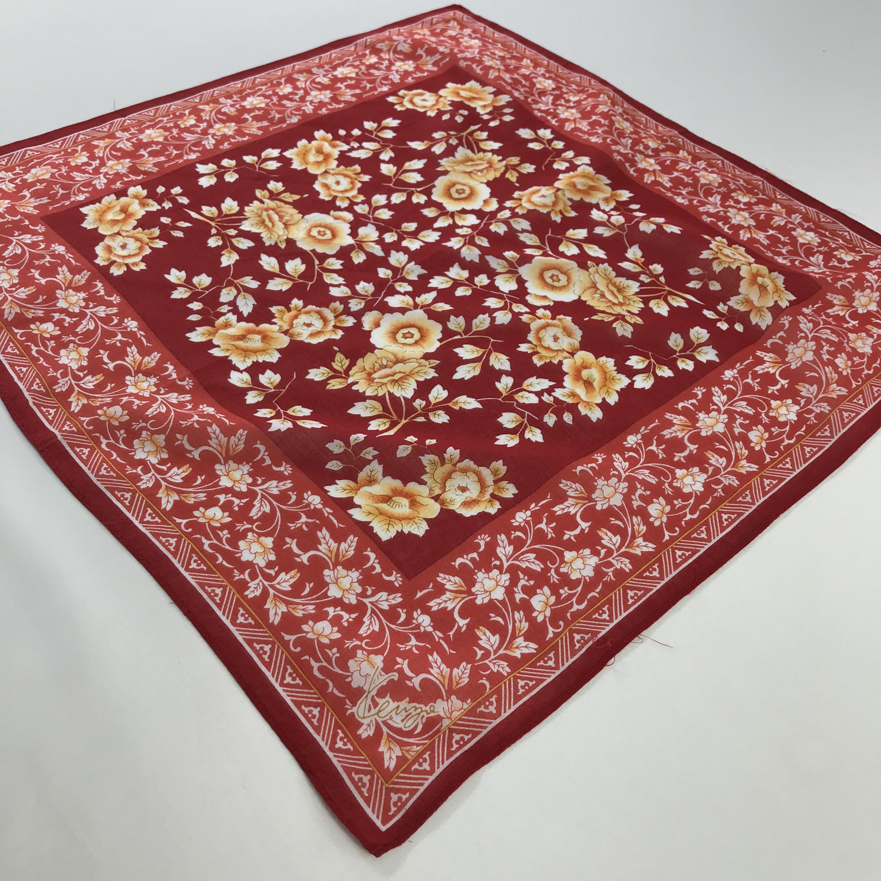 Kenzo × Vintage Kenzo Bandana / Handkerchief / Neckerchief - S824 Size ONE SIZE - 2 Thumbnail