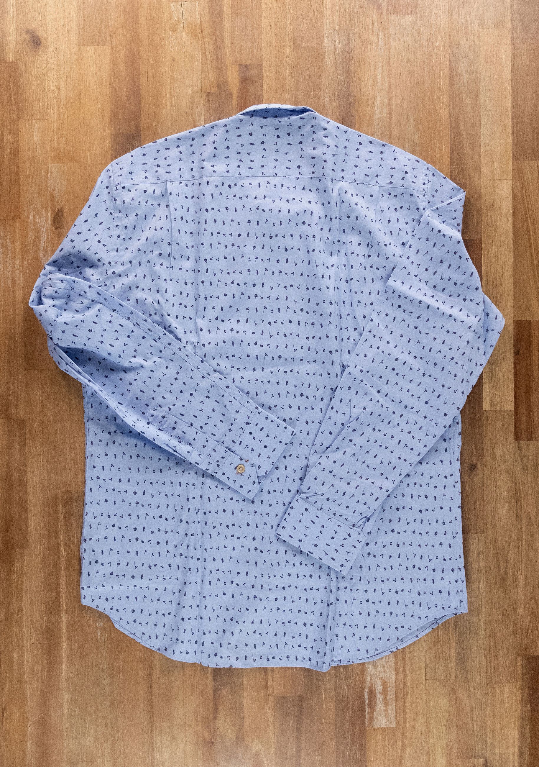 Paul Smith PAUL SMITH mainline blue mini flower leaf print shirt 16.5 Size US L / EU 52-54 / 3 - 6 Thumbnail