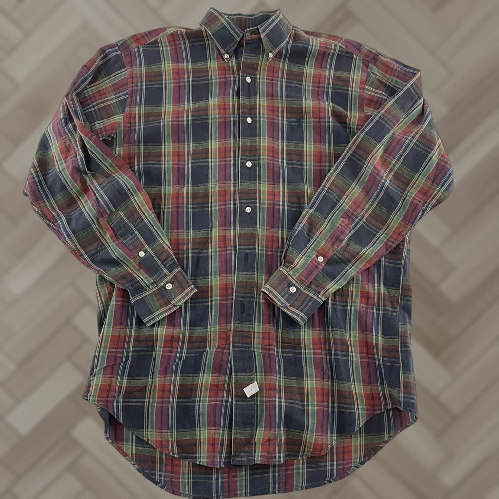 Polo Ralph Lauren Ralph Lauren Shirt Plaid Button-Up Long Sleeve Men M 100% Cotton Multicolor Size US M / EU 48-50 / 2 - 1 Thumbnail