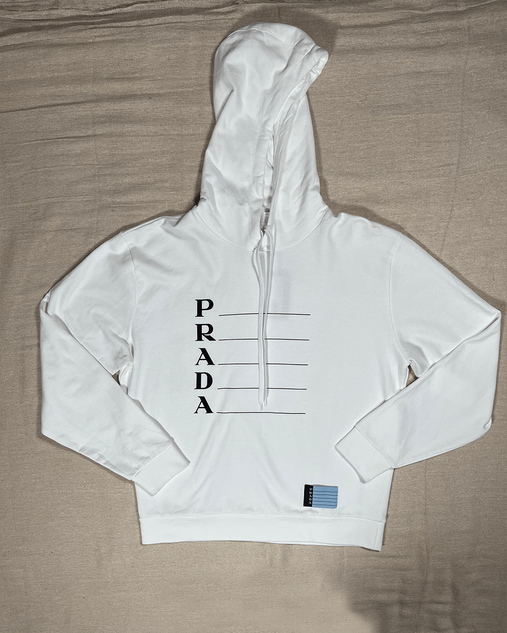 Prada Prada Raf Miuccia white hoodie M Size US M / EU 48-50 / 2 - 1 Thumbnail
