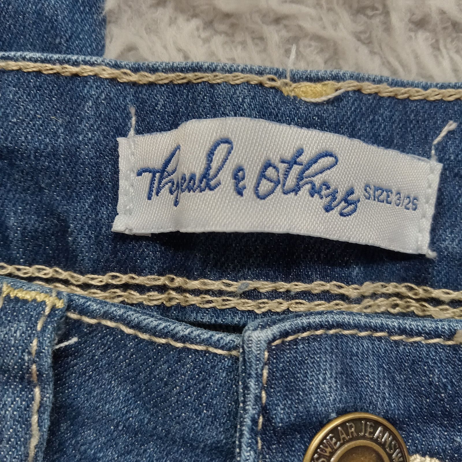 & Other Stories Thread & Others Skinny Jeans (25 X 27) Women's Blue Mid Rise Size 25" / US 0 / IT 36 - 5 Thumbnail