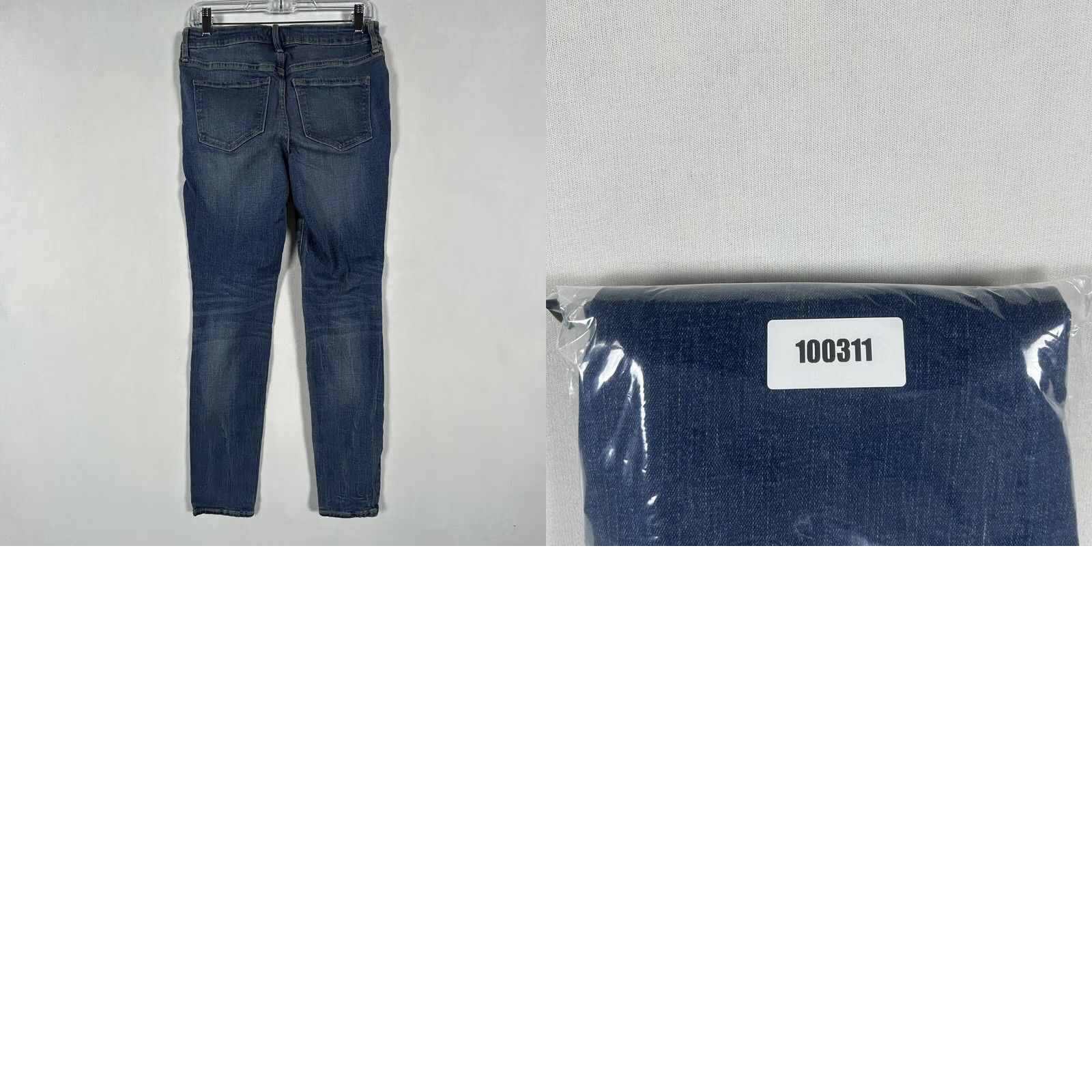 Old Navy Old Navy Rockstar Jeans Women's Size 6 Reg Skinny Stretch Denim Distressed Blue Rock Star Size 28" / US 6 / IT 42 - 8 Thumbnail
