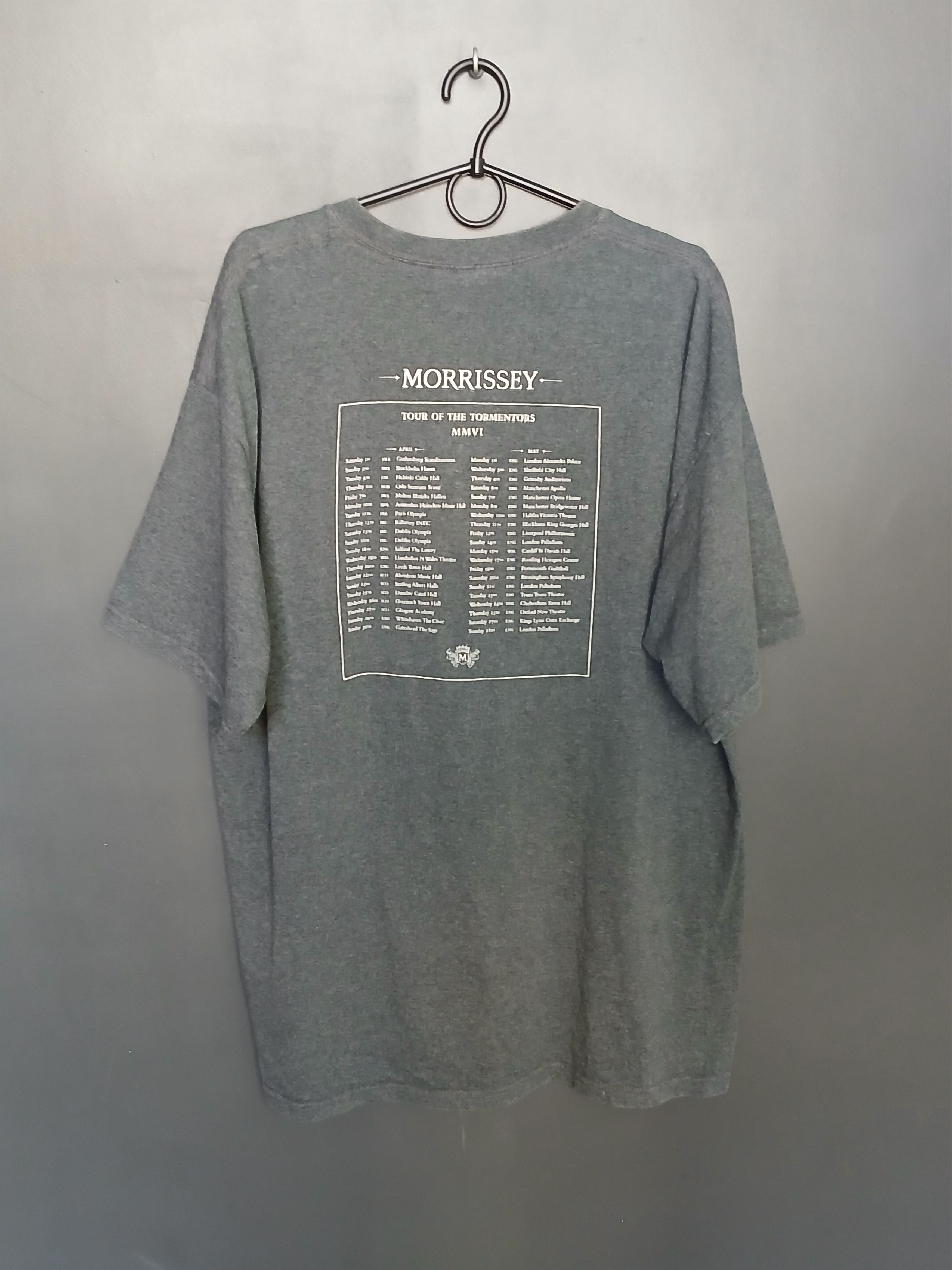 Band Tees Vintage Morrisey Tour Of The Tormentors T-Shirt Size US XL / EU 56 / 4 - 2 Thumbnail