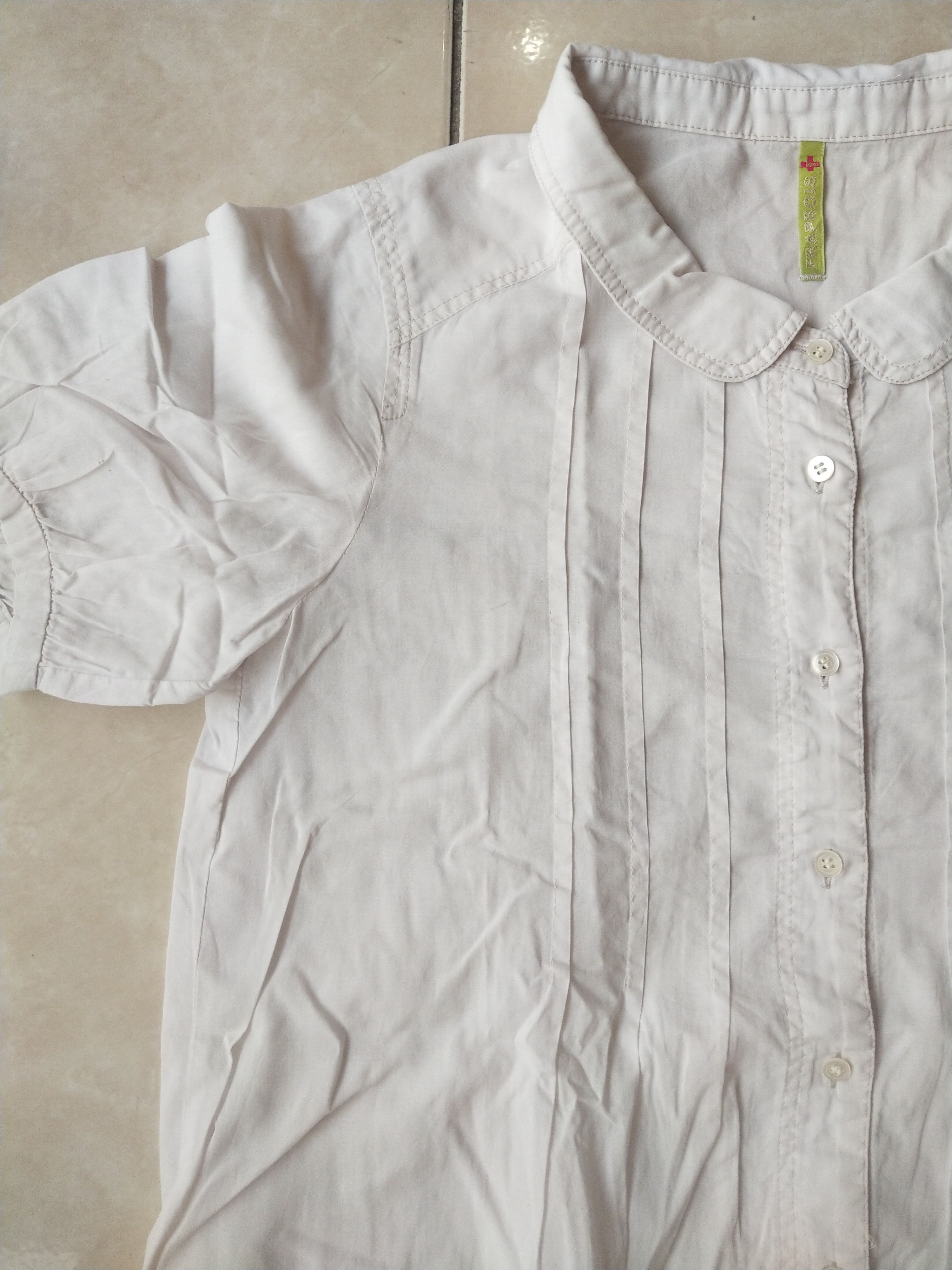 Issey Miyake Frapbois Peter Pan Collar Blouse Japan Size M / US 6-8 / IT 42-44 - 2 Thumbnail