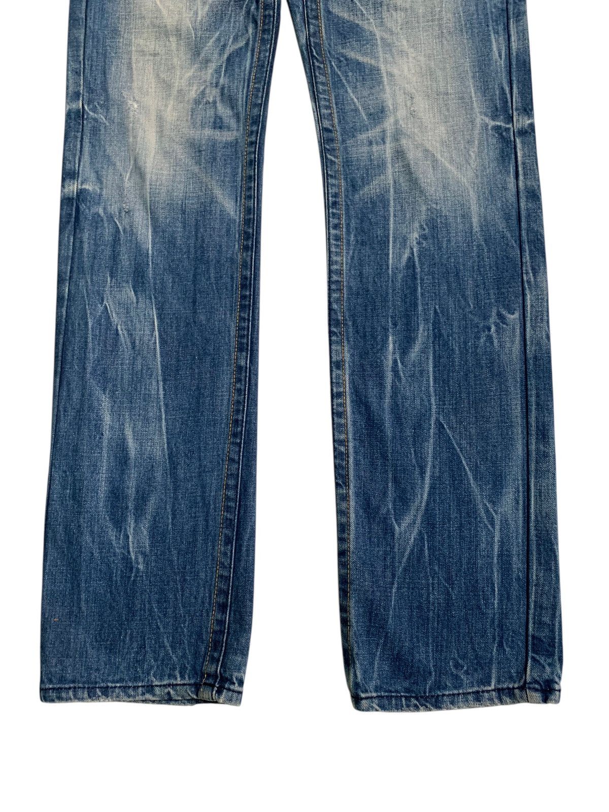 Tornado Mart RED PEPPER PUNK FADED & RUSTY JAPANESE DISTRESSED DENIM Size US 34 / EU 50 - 7 Thumbnail