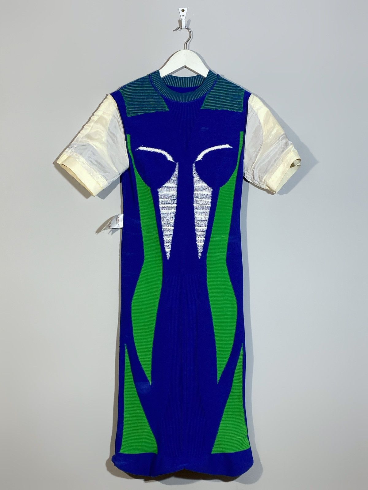 Louis Vuitton Louis Vuitton Runway Fall 2016 Mid Length Dress Blue Green Size S / US 4 / IT 40 - 18 Thumbnail