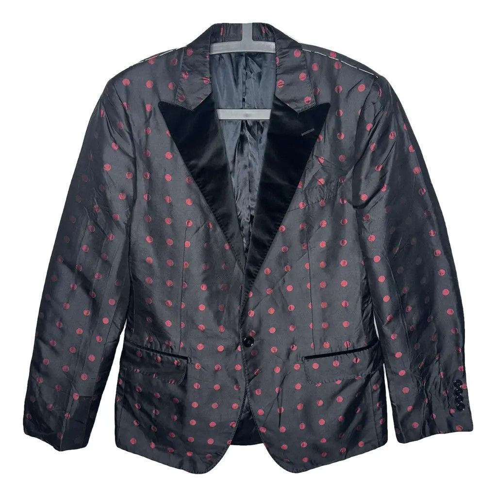 Dolce & Gabbana o1y0125 Polka Dots Blazer in Black Size US M / EU 48-50 / 2 - 1 Thumbnail