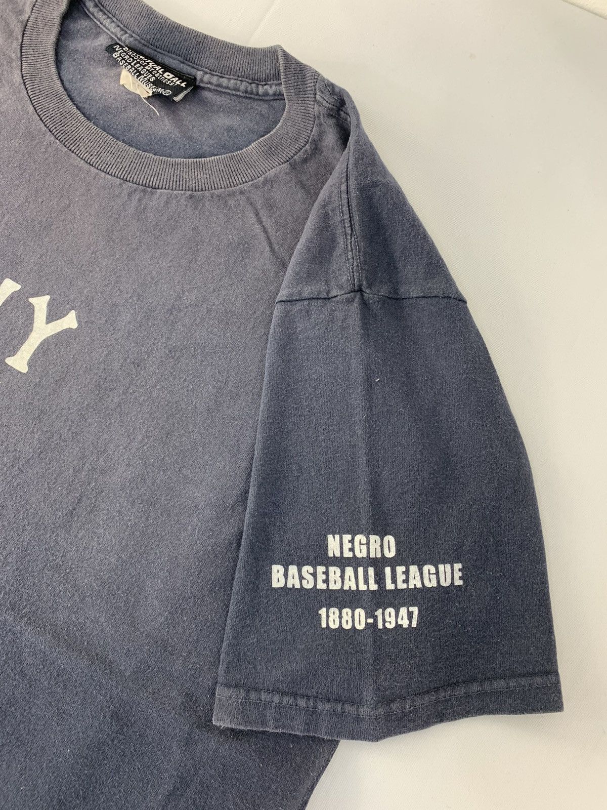 Vintage NY Black Yankees Negro League Baseball Museum Spell Out Tee Size US M / EU 48-50 / 2 - 5 Thumbnail