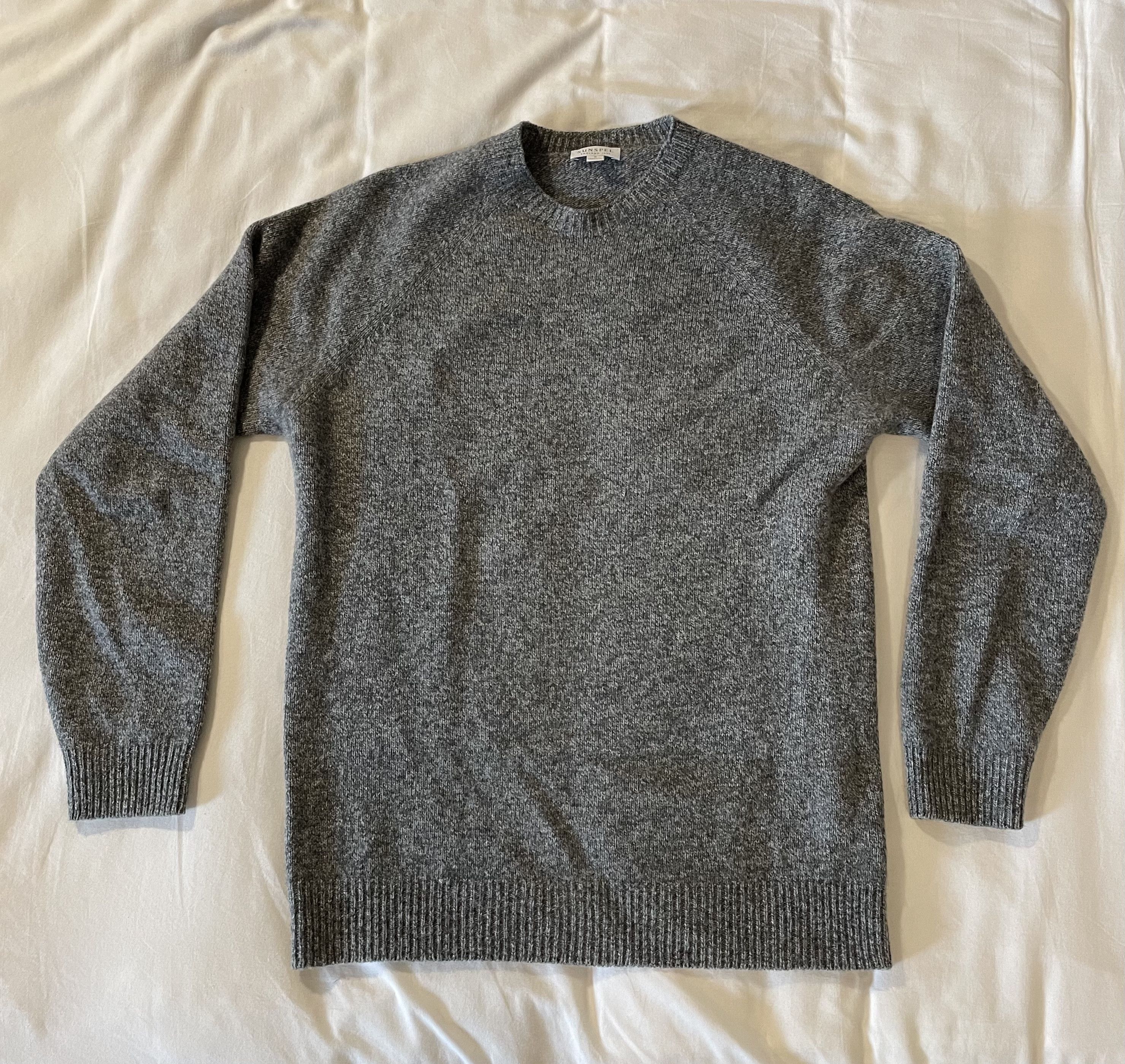 Sunspel Lambswool Crewneck Jumper Size US S / EU 44-46 / 1 - 1 Thumbnail