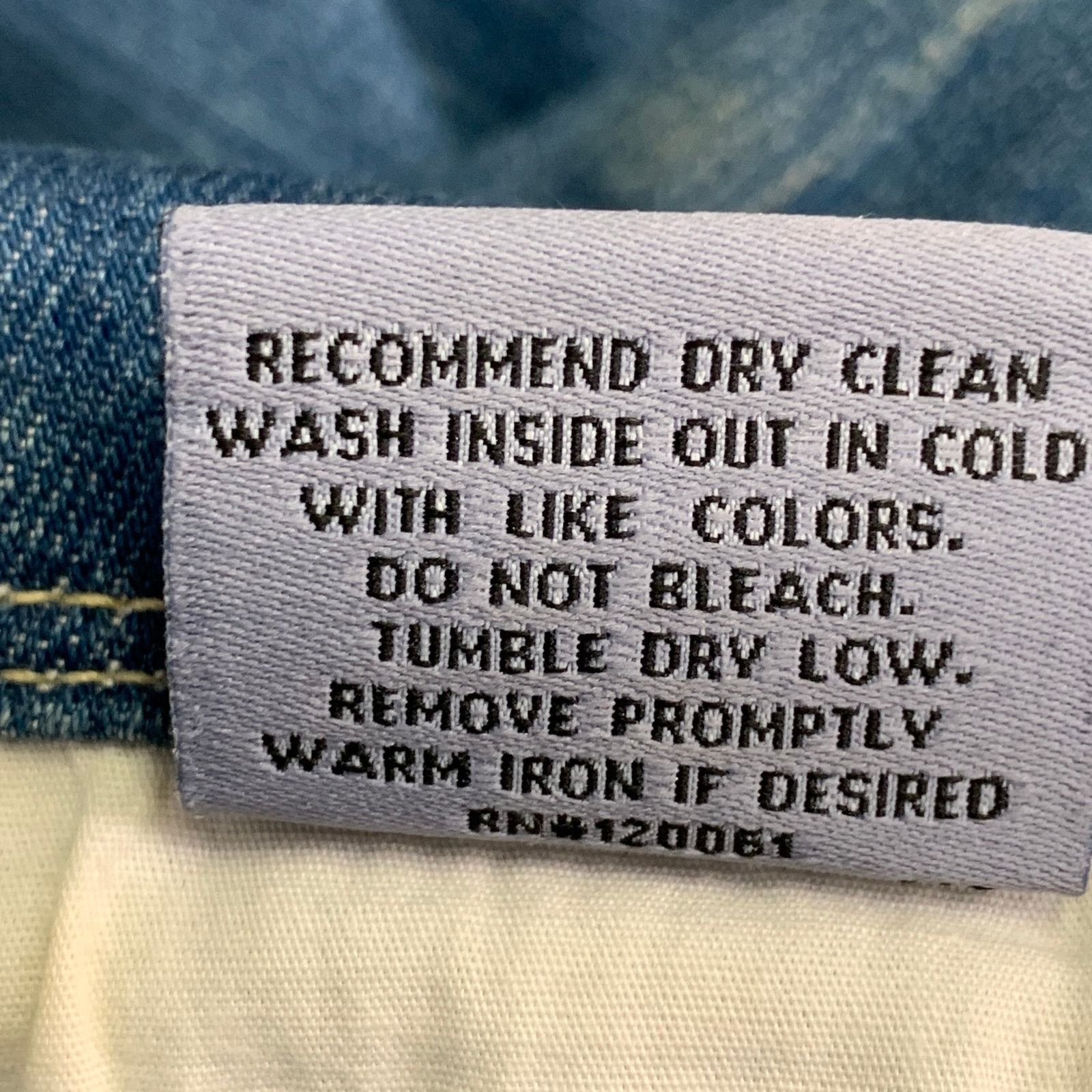 Other 29 Blue Cotton Blend Washed Five Pockets Flared Jeans Size 29" - 9 Thumbnail