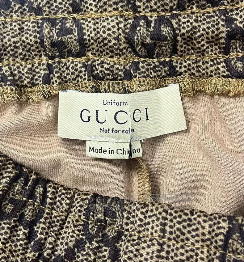 Gucci Gucci SizeXXS Brown side striped full-print casual trousers Size US 27 - 3 Thumbnail