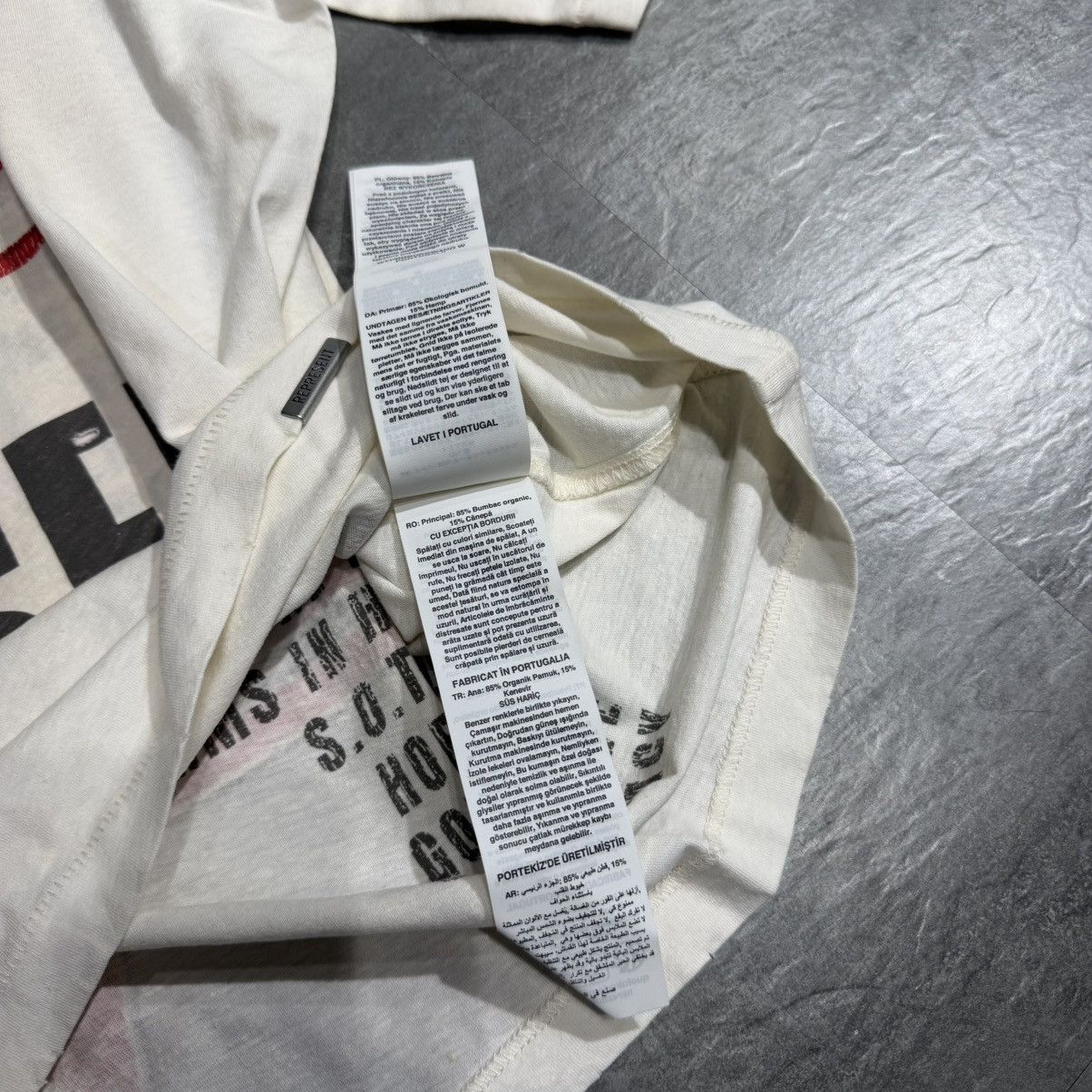 Represent Clo. Represent Reversible Living Legacy T-Shirt - Washed Ecru Size US M / EU 48-50 / 2 - 10 Thumbnail