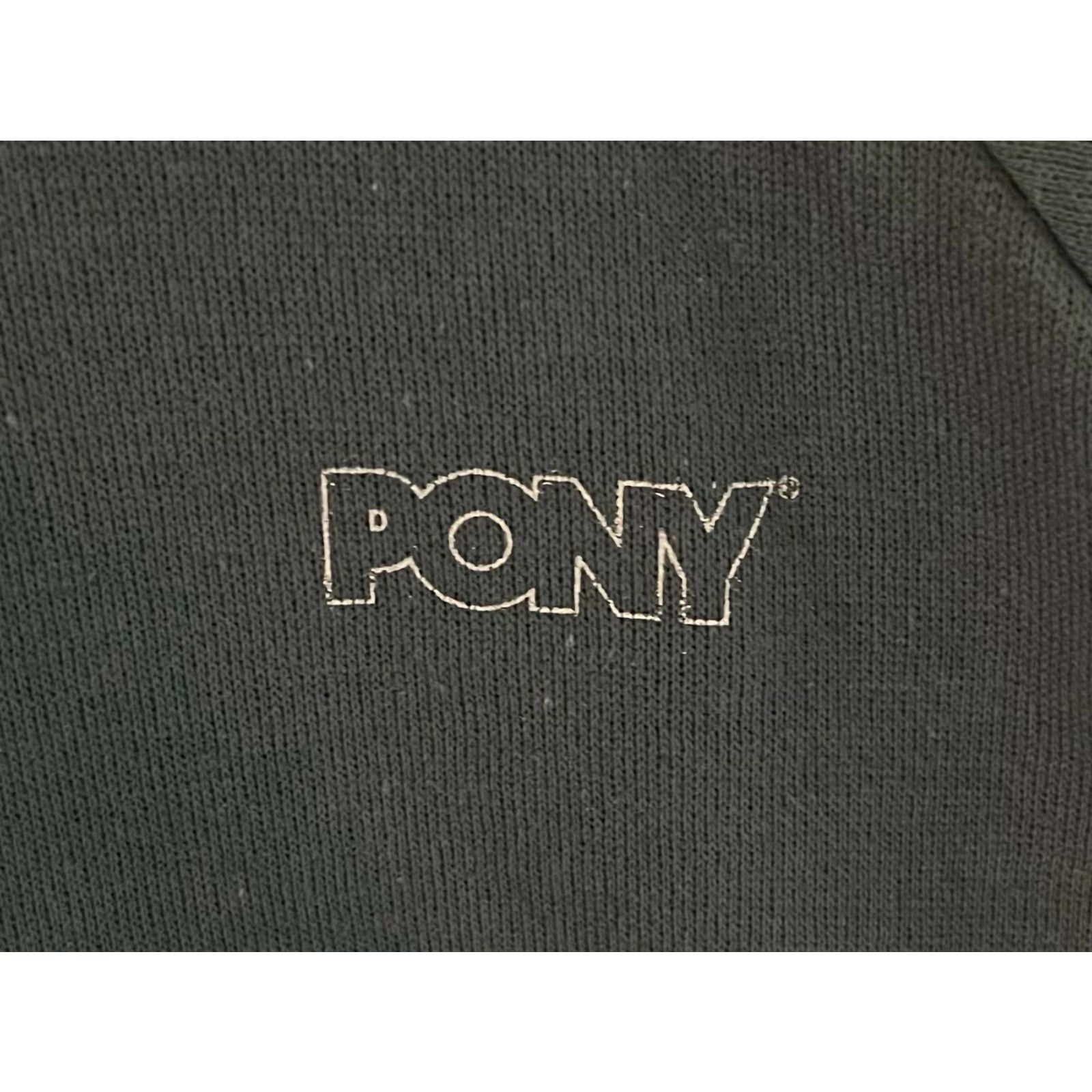 PONY VINTAGE PONY Sweatshirt Mens Small 80s Deadstock NWT Made in USA Gray Crew Neck Pullover Long Sleeve 50/50 Cotton Blend Size US S / EU 44-46 / 1 - 5 Thumbnail