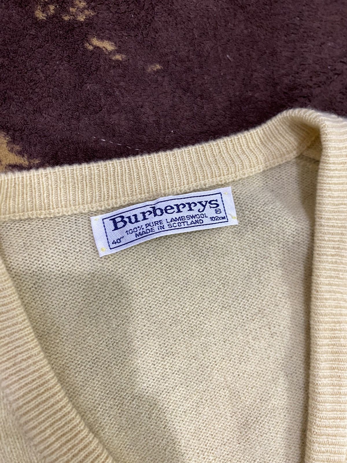 Burberry Burberry Knit Vest Pure Lambswool Logo Yellow Size US M / EU 48-50 / 2 - 4 Thumbnail