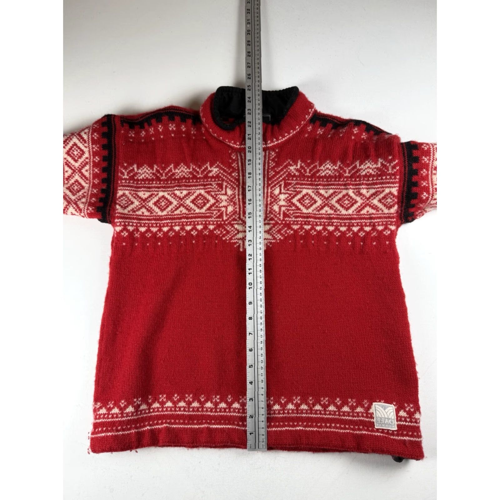 Dale Of Norway Dale of Norway Red Fair Isle 1/4 Zip Wool Knit Sweater Size S Men Size US S / EU 44-46 / 1 - 5 Thumbnail