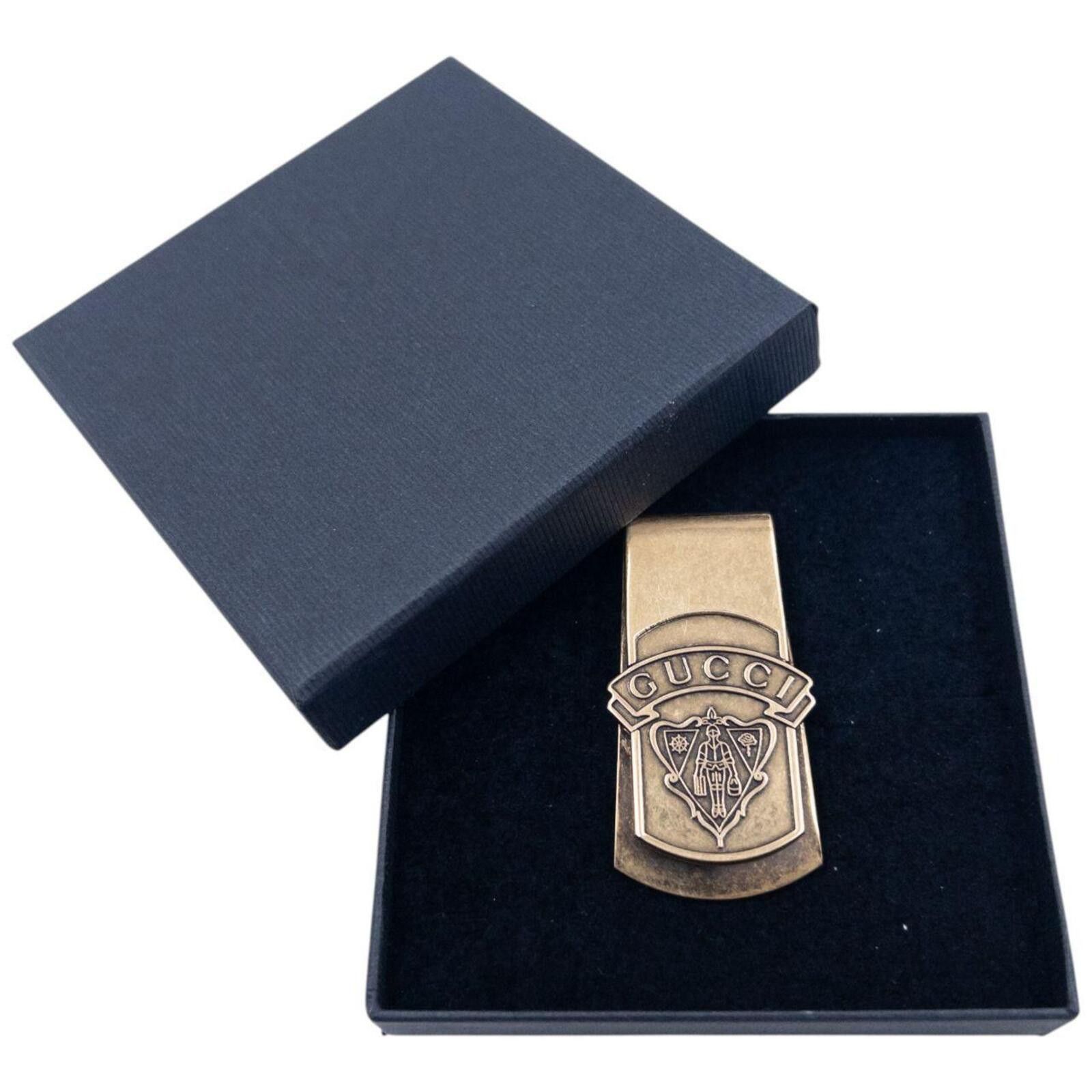 Gucci Vintage 2000s Gucci Gold Embossed Money Clip Size ONE SIZE - 7 Thumbnail