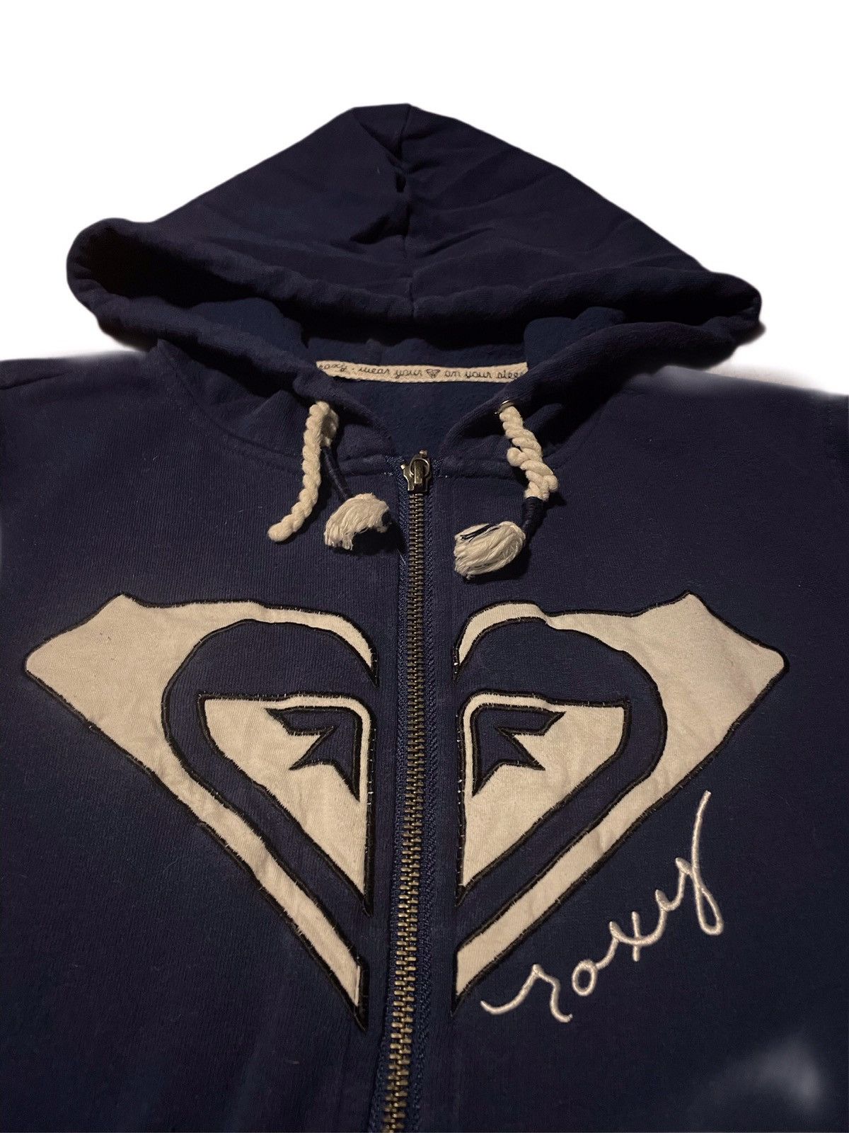 Quiksilver × Vintage Y2K-90s Roxy Surfer Embroidered Zip up Size L / US 10 / IT 46 - 2 Thumbnail