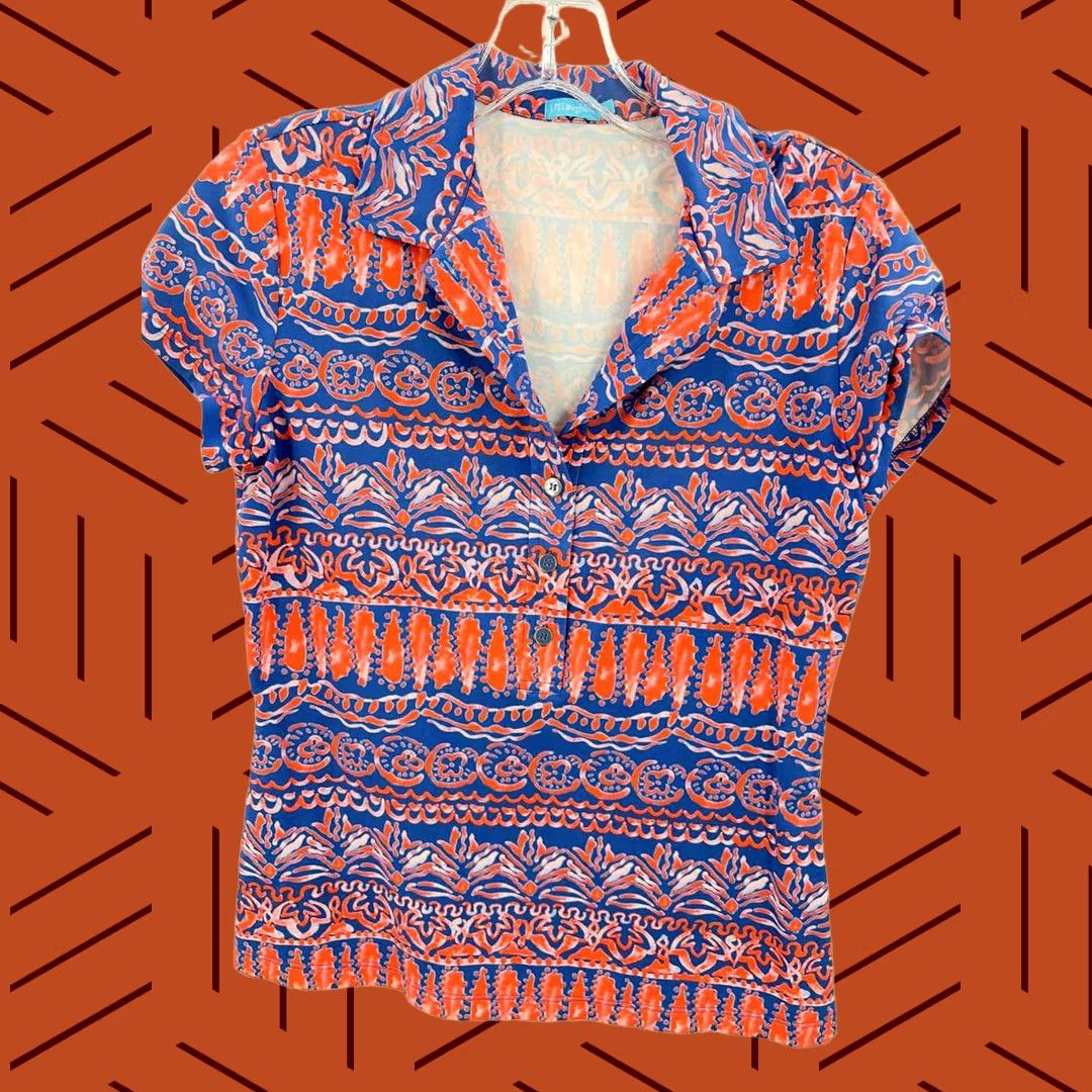J.McLaughlin J Mclaughlin Blouse Size XS Blue Pre-Owned Size XS / US 0-2 / IT 36-38 - 1 Thumbnail