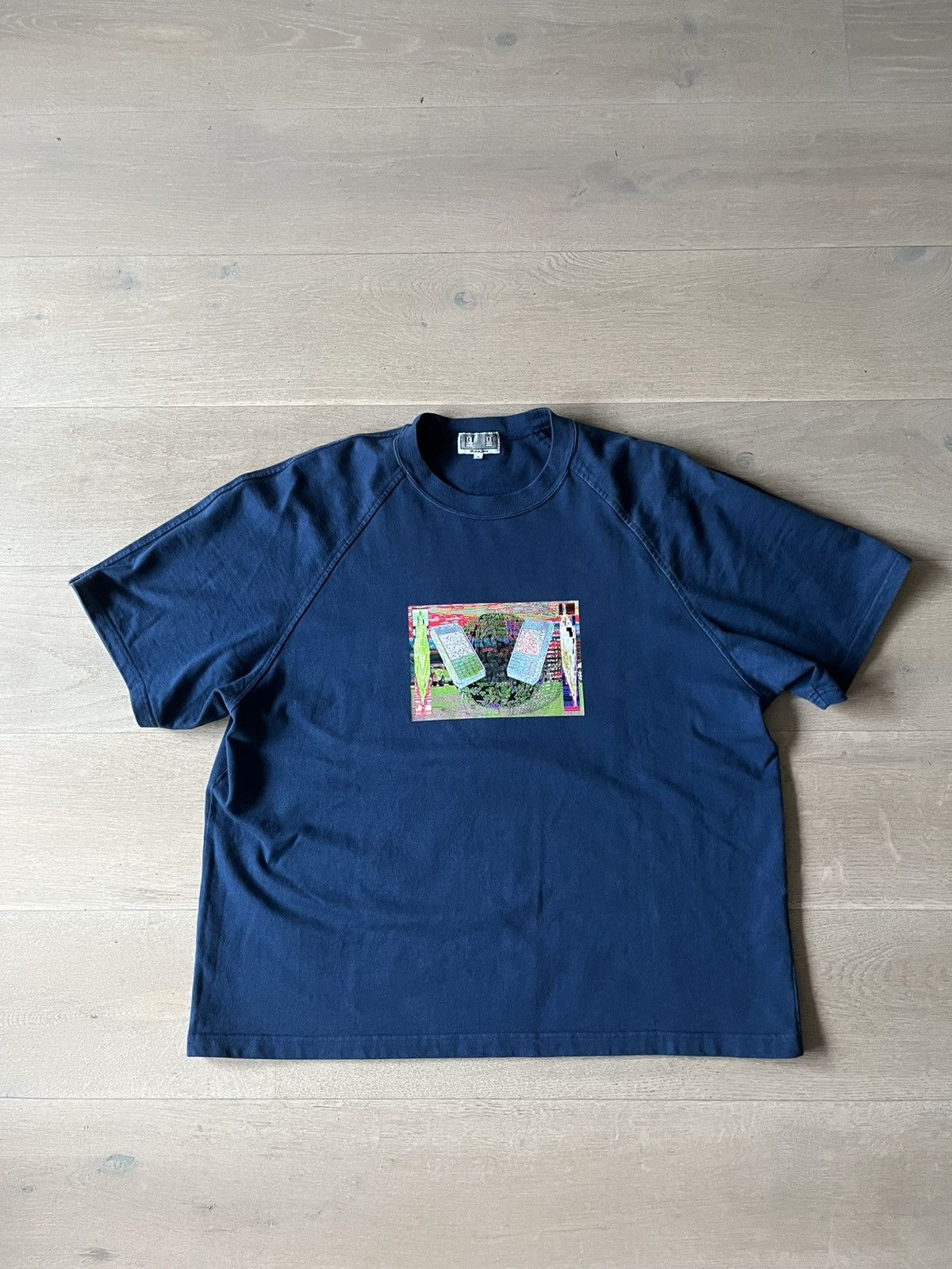 Cav Empt Cav Empt Overdye Raglan Heavy T-Shirt Blue size Large Size US L / EU 52-54 / 3 - 1 Thumbnail