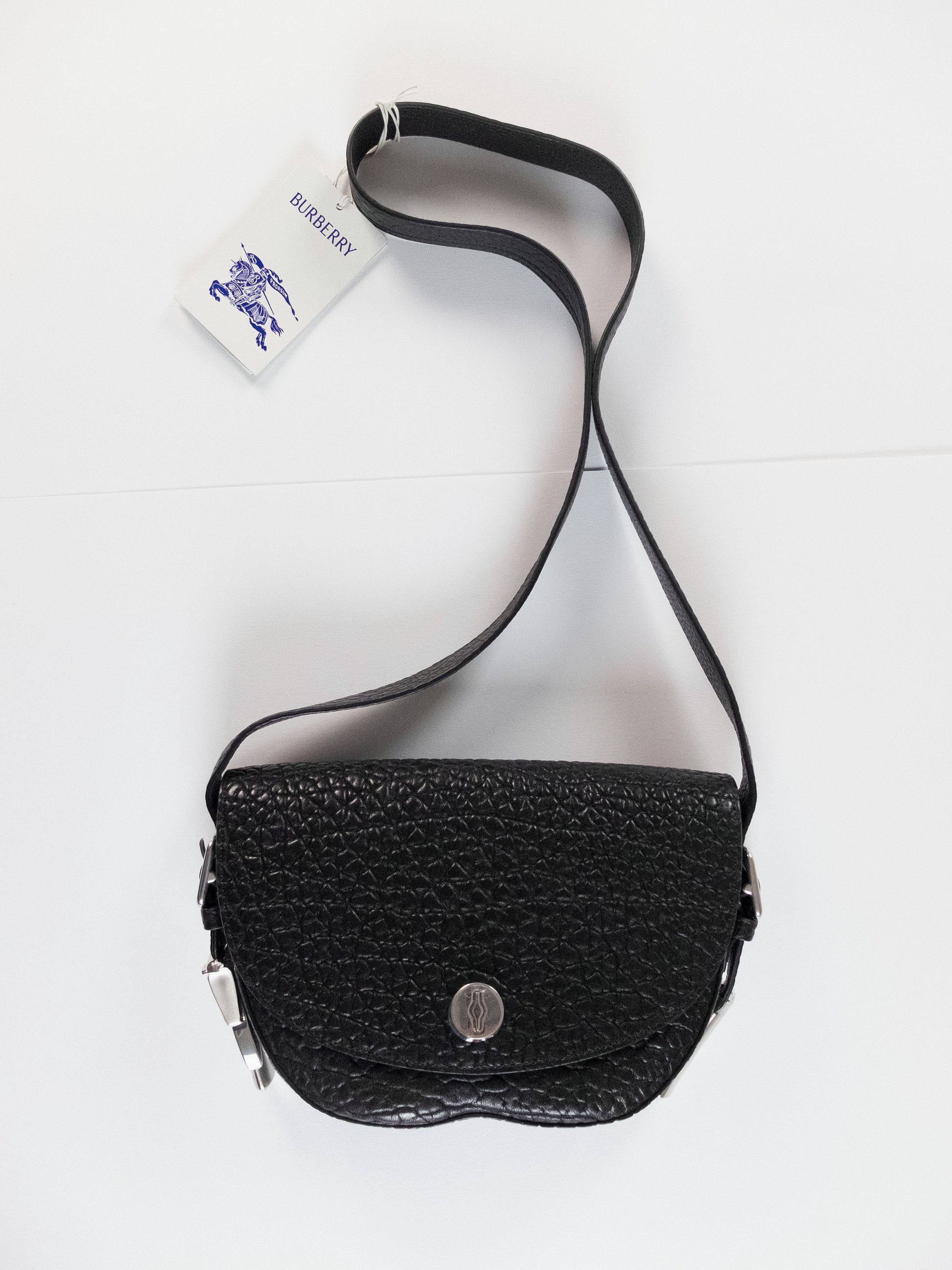 Burberry BURBERRY Chess small black leather crossbody bag Daniel Lee Size ONE SIZE - 8 Thumbnail