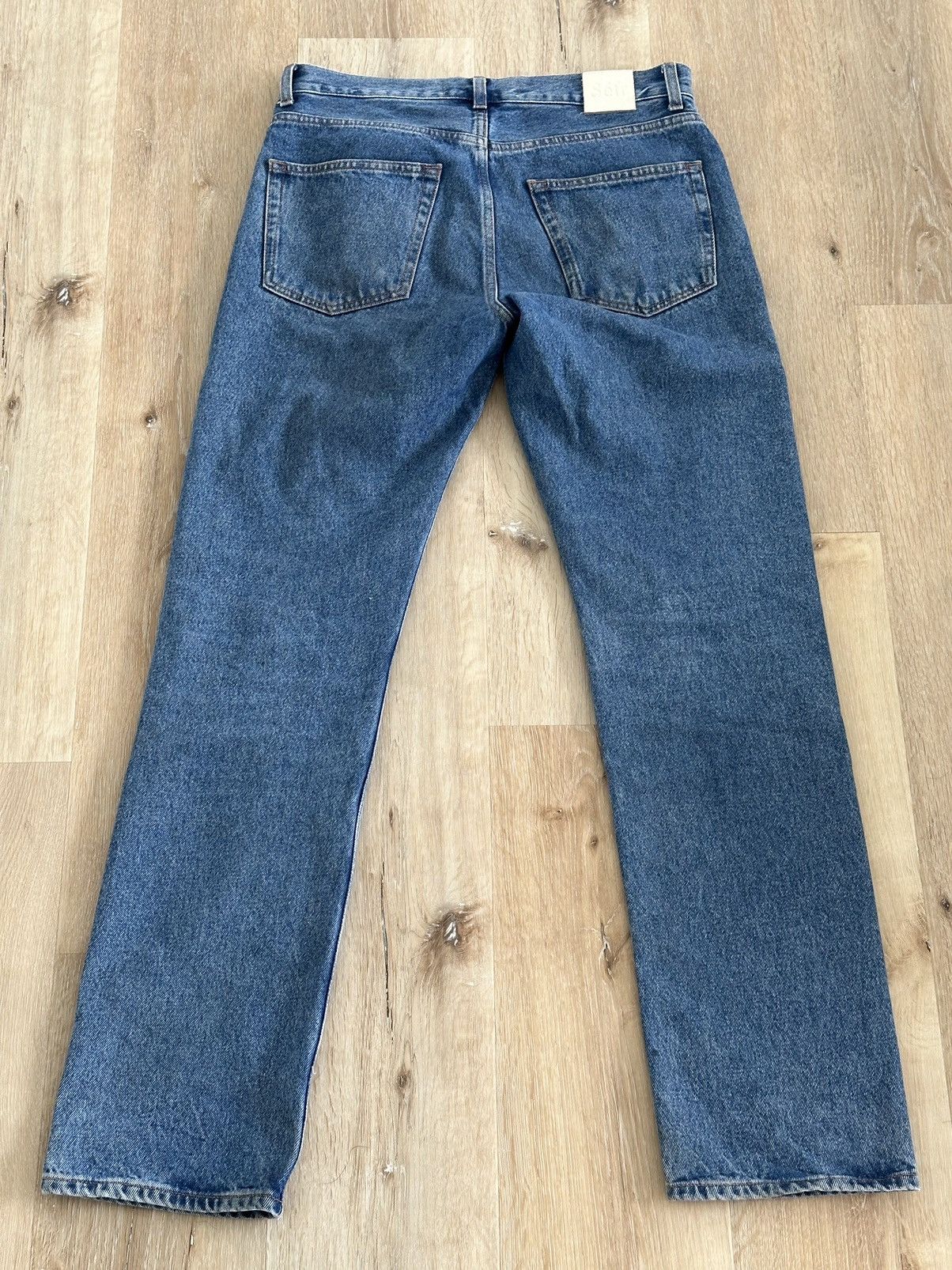 Sefr Sefr Straight Leg Jeans in Blue Size US 30 / EU 46 - 4 Thumbnail