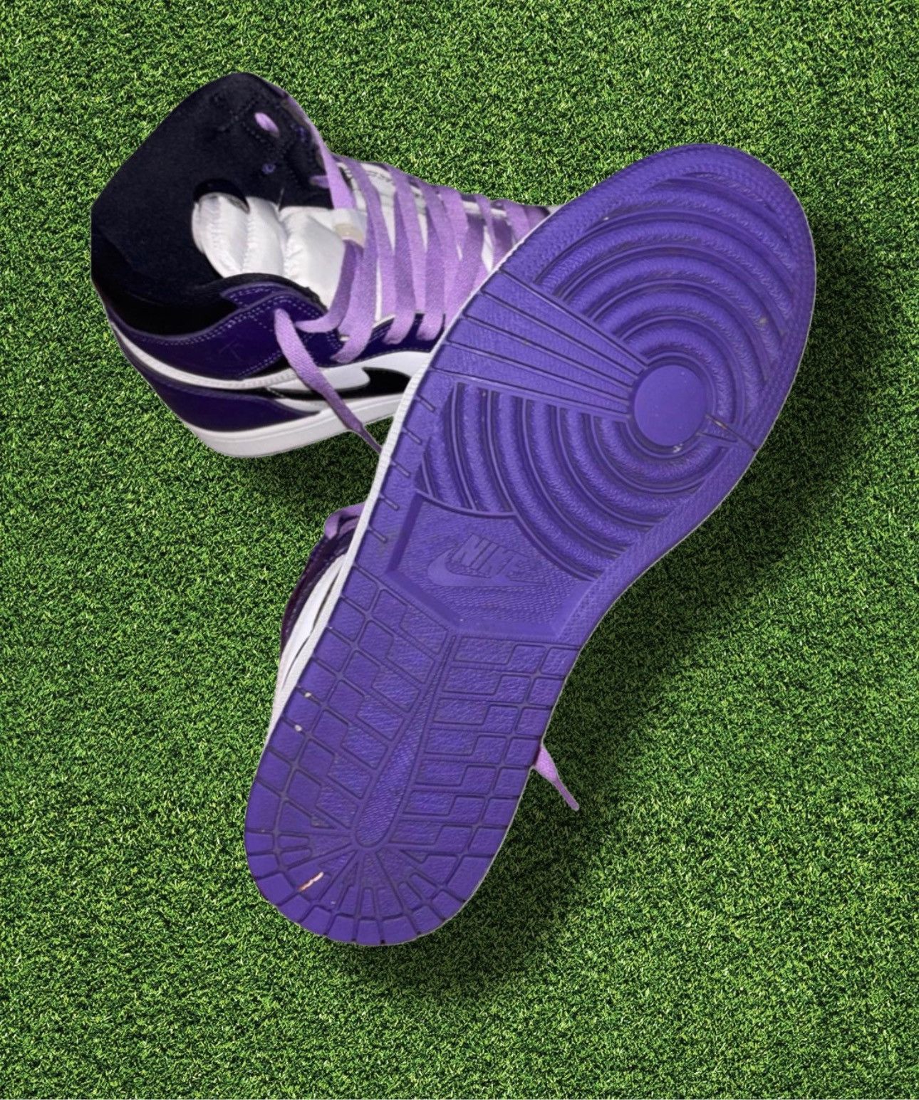 Jordan Brand × Nike Air Jordan 1 Retro High Court Purple Size US 10 / EU 43 - 4 Thumbnail