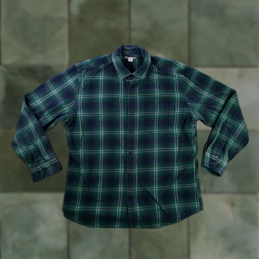 Essentials Amazon Essentials Shirt Men Large Green Plaid Flannel Button-Up Long Sleeve Casual Workwear Lumberjack Autumn Winter Spring Size US L / EU 52-54 / 3 - 1 Thumbnail