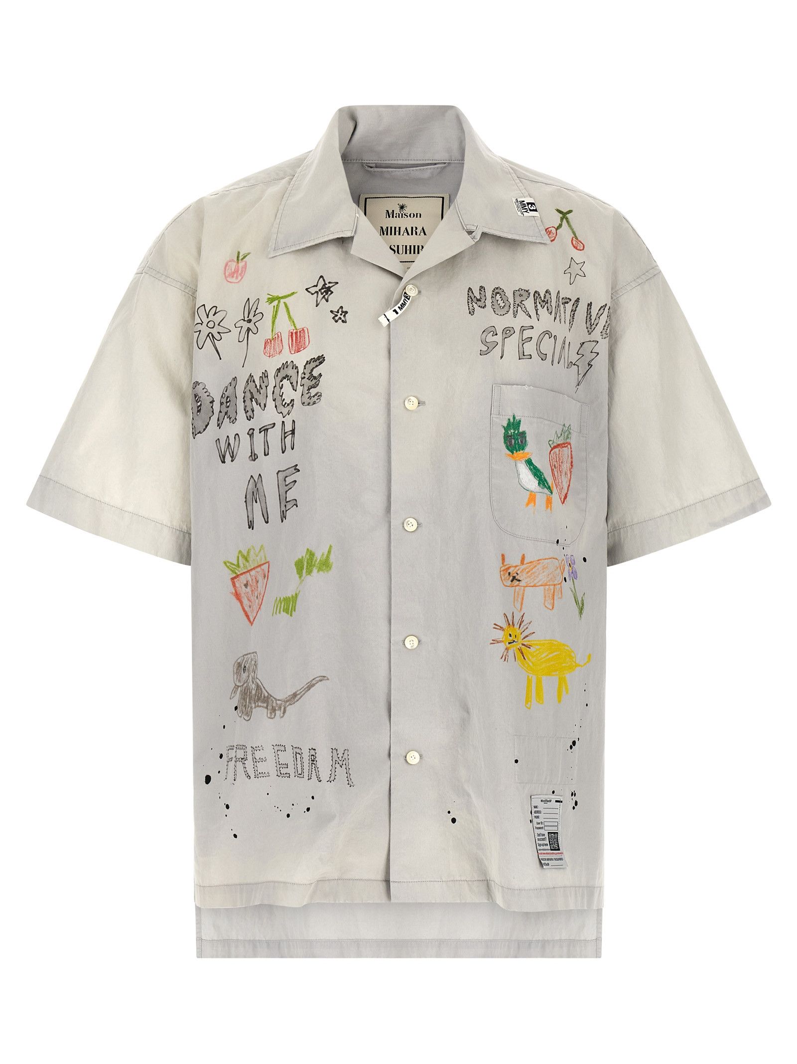 Maison MIHARA YASUHIRO Graffiti print shirt Size US M / EU 48-50 / 2 - 1 Thumbnail
