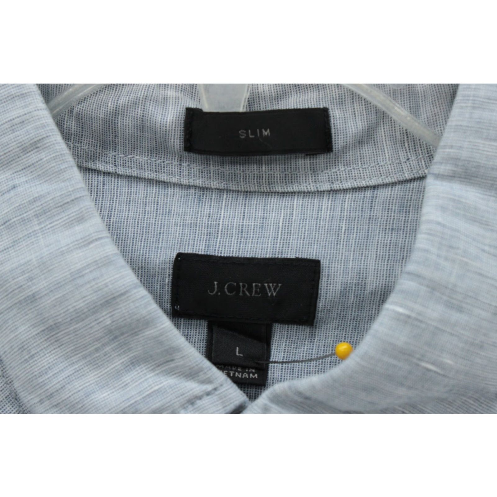 J.Crew J.CREW Shirt Mens Size Large Long Sleeve Gray Irish Linen Slim Fit Size US L / EU 52-54 / 3 - 4 Thumbnail