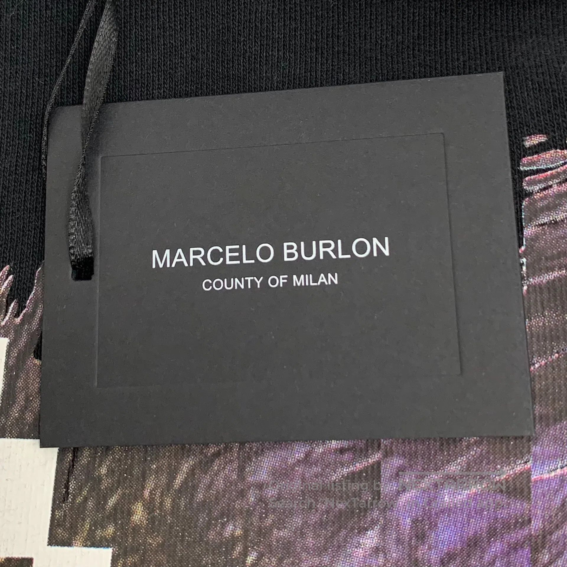 Marcelo Burlon MARCELOBURLON Black animal pattern print cotton crew neck Size US S / EU 44-46 / 1 - 6 Thumbnail