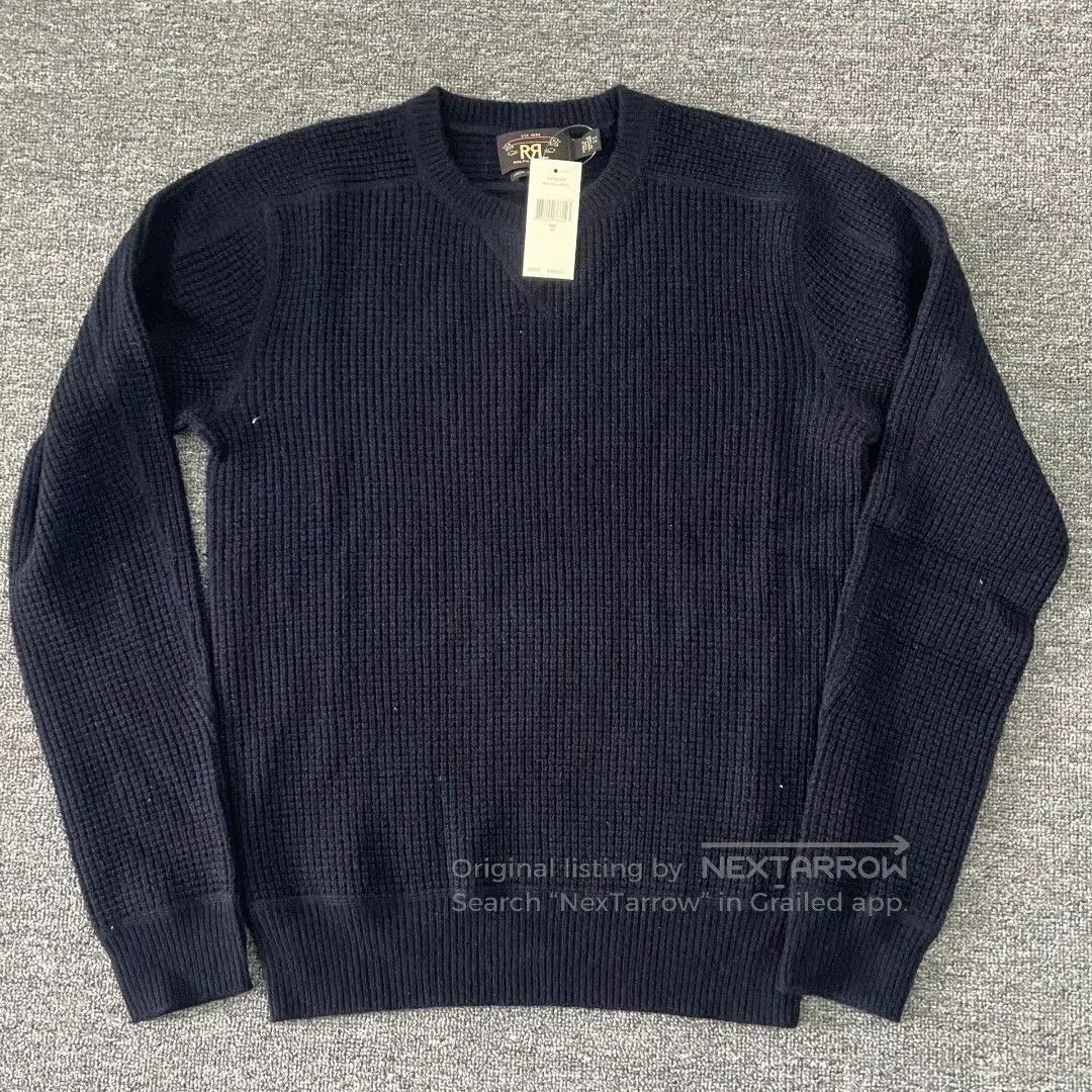 RRL Ralph Lauren RRL Men's Waffle Knit Cashmere Sweater. Size US M / EU 48-50 / 2 - 1 Thumbnail