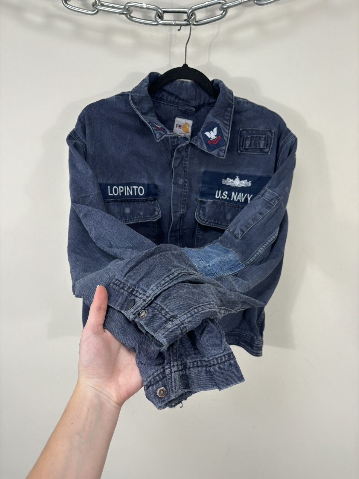 Carhartt Vintage Carhartt Flame Resistant U.S. Navy Cropped Jacket Size US L / EU 52-54 / 3 - 11 Thumbnail