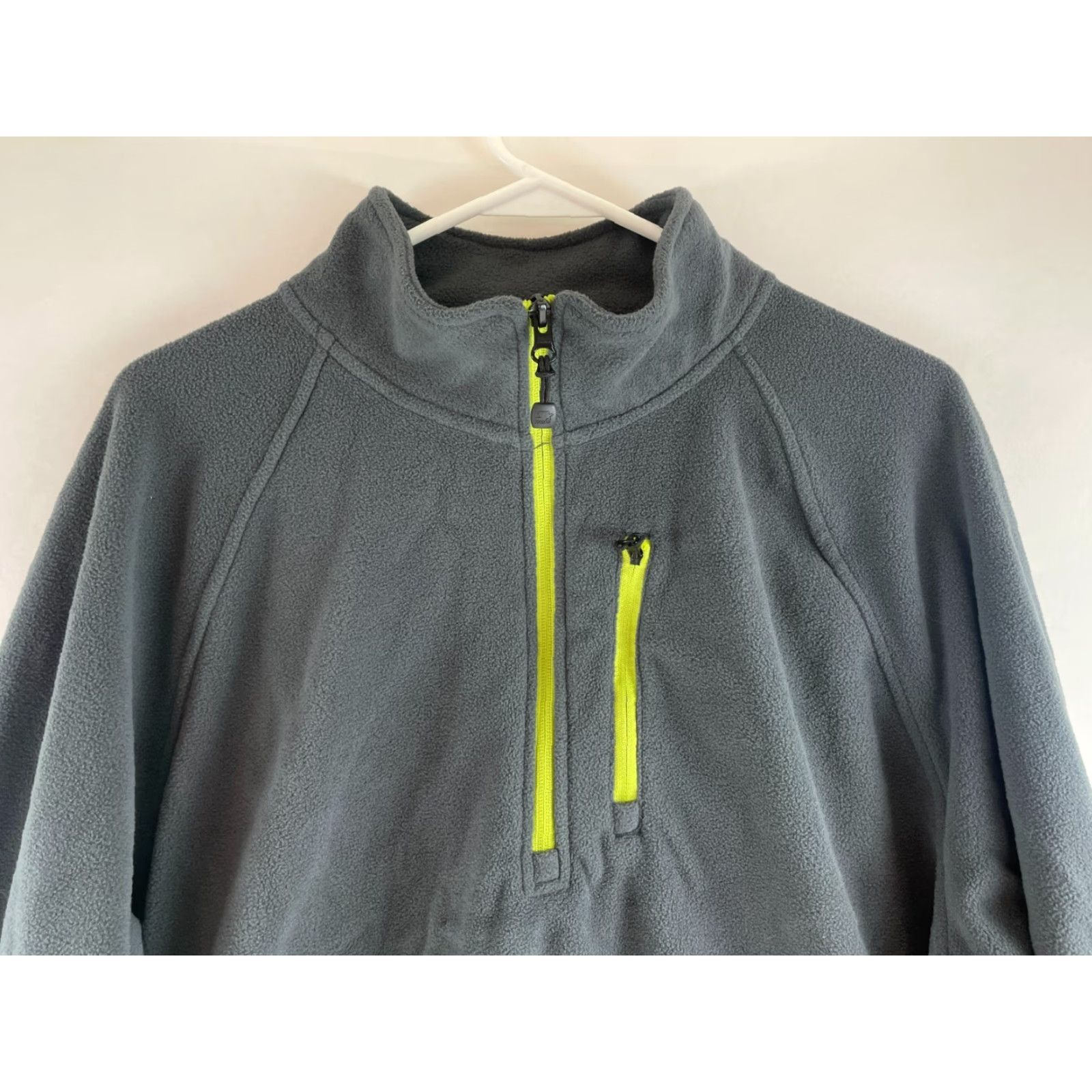 Starter Starter Jacket Men's Large Gray Pullover 1/4 Zip Mock Neck Fleece Sweater Size US L / EU 52-54 / 3 - 3 Thumbnail