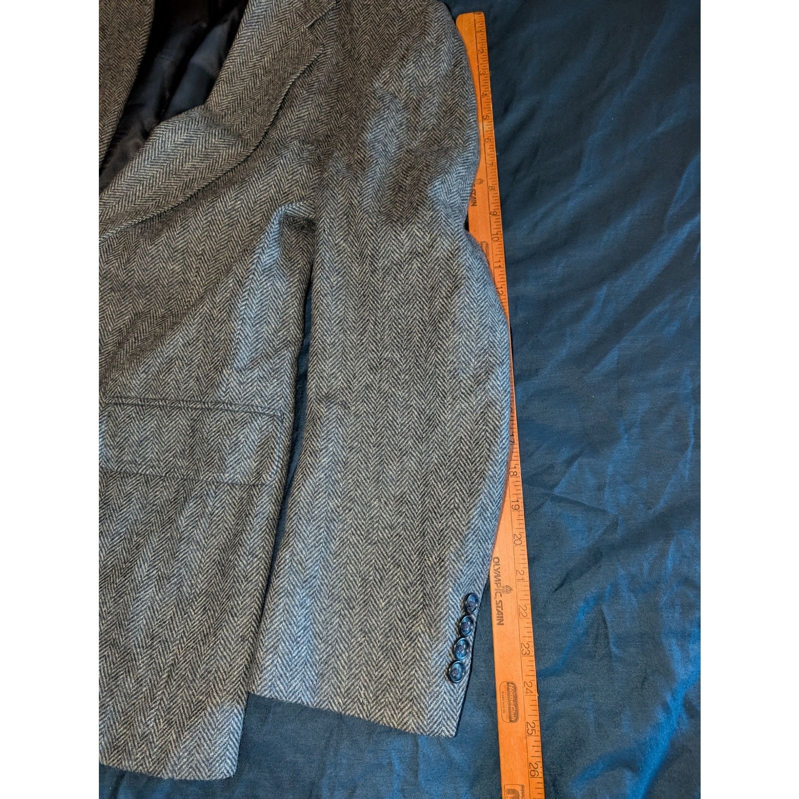 Lands' End Vintage Lands' End Herringbone Blazer jacket Size 46R USA Size 46R - 5 Thumbnail