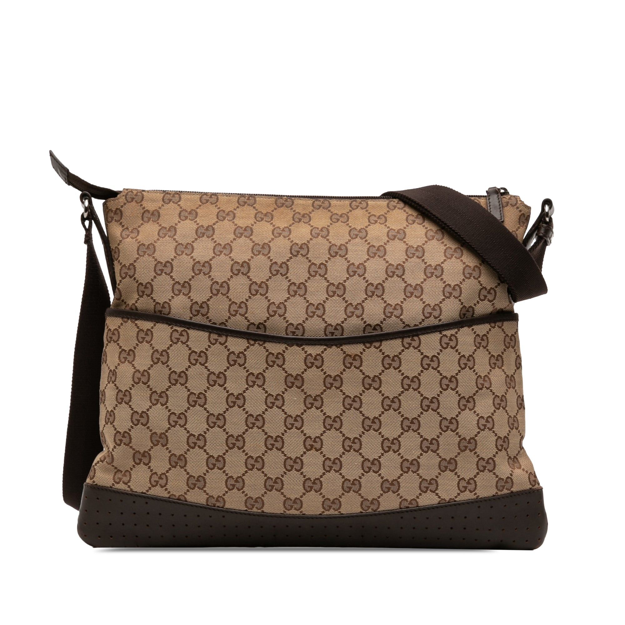 Gucci GG Canvas Perforated Crossbody Size ONE SIZE - 1 Thumbnail