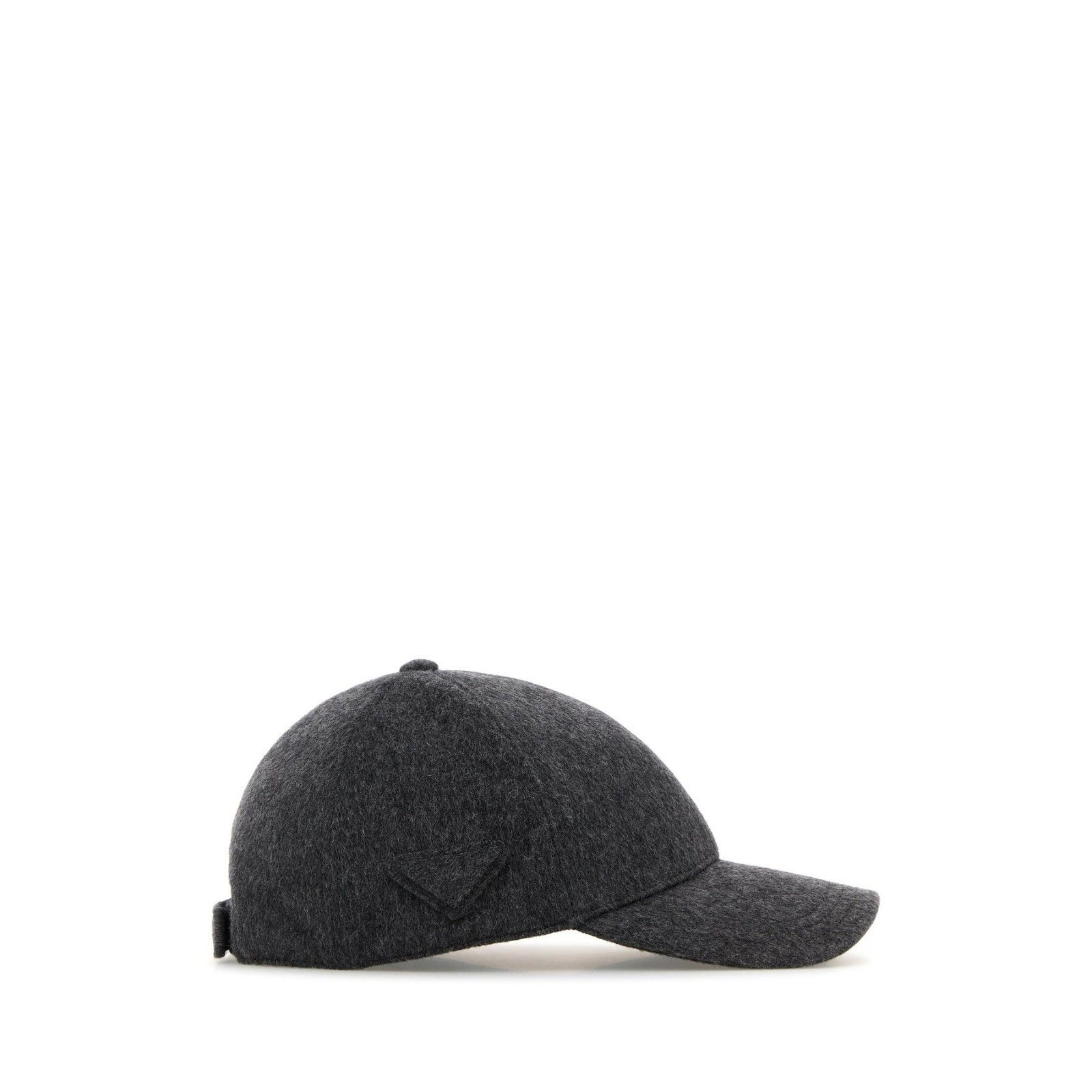 Prada PRADA Dark Grey Flannel Baseball Cap New & Authentic (Women' Size ONE SIZE - 2 Thumbnail