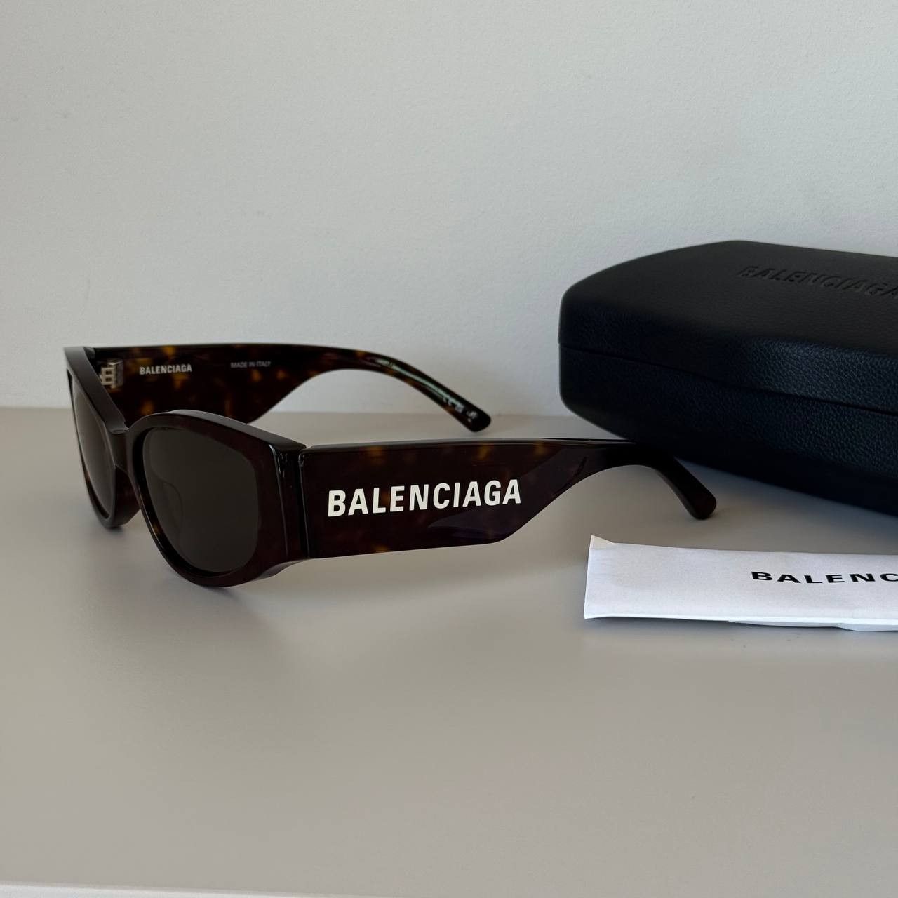 Balenciaga Balenciaga BB0258S Women’s Sunglasses Tortoiseshell Green Size ONE SIZE - 1 Thumbnail