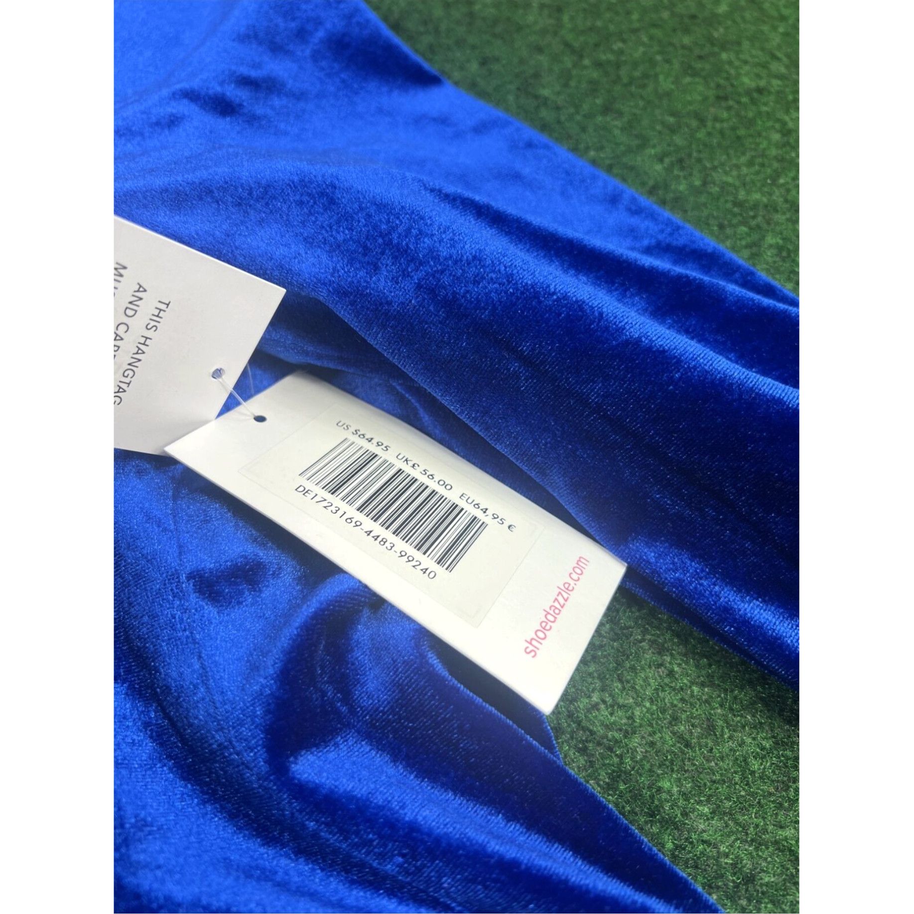 Vintage ShoeDazzle Soft Blazer Jacket Tie Knot Blue Size-XL New $64.95 Size XL / US 12-14 / IT 48-50 - 4 Thumbnail