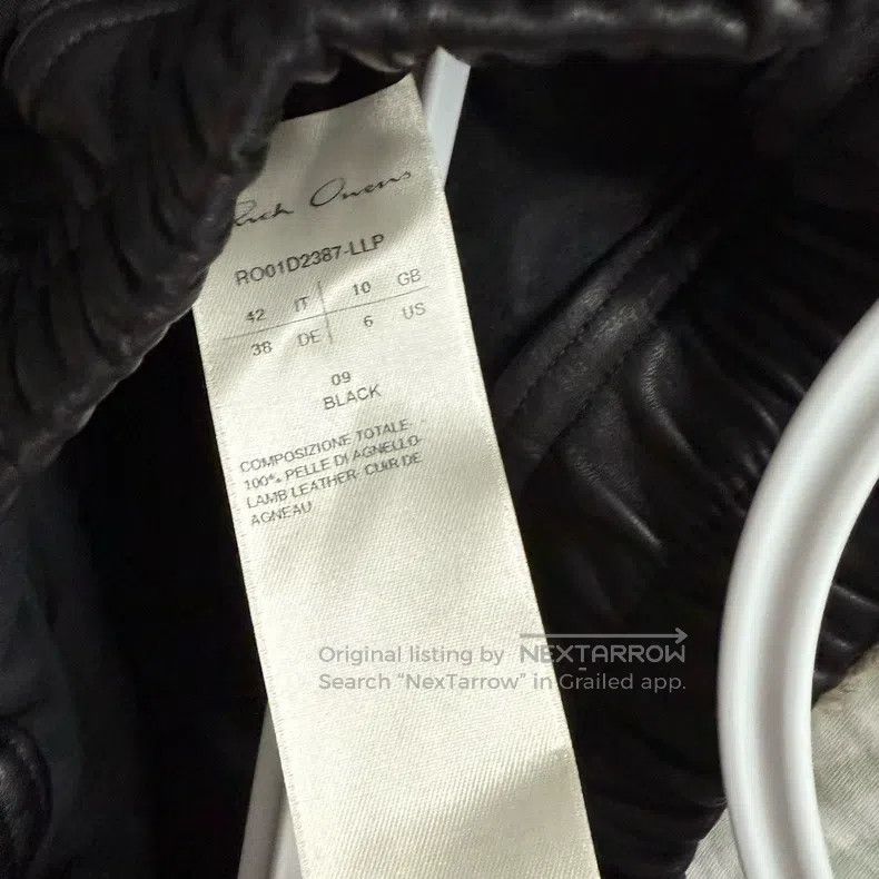 Rick Owens RICK OWENS Leather Shorts Size 41" - 5 Thumbnail