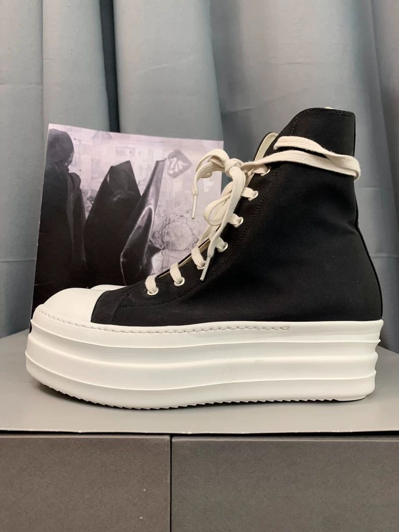 Rick Owens Rick Owens Thick-soled waxed material casual shoes Size US 9.5 / EU 42-43 - 3 Thumbnail