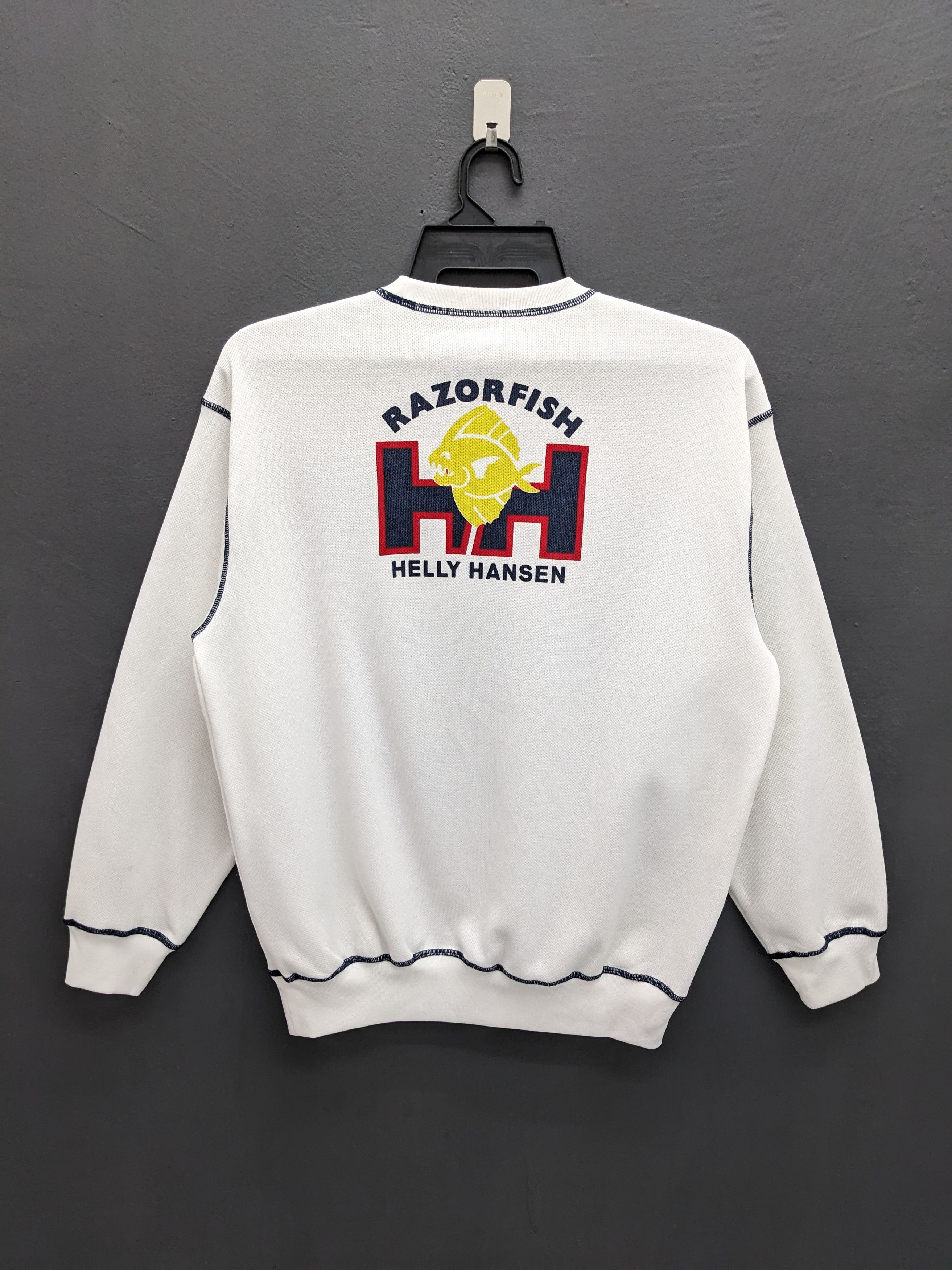 Helly Hansen Helly Hansen Razorfish White Polyester Sweatshirt Size US M / EU 48-50 / 2 - 2 Thumbnail