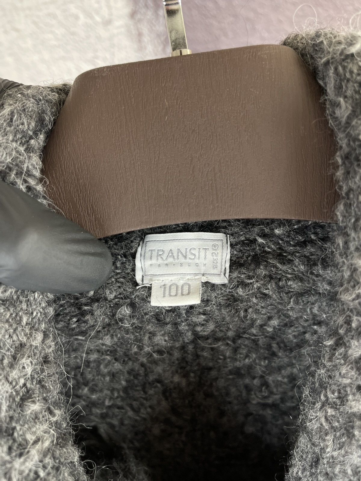 Transit × Transit Uomo Transit Par-Such 100 grey wool alpaca cape coat poncho sz 2 Size M / US 6-8 / IT 42-44 - 10 Thumbnail