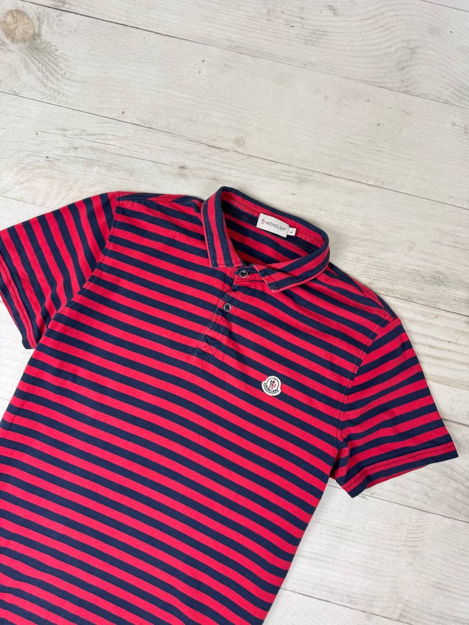 Moncler Moncler Maglia Polo Manica Corta Shirt Striped Size US L / EU 52-54 / 3 - 2 Thumbnail