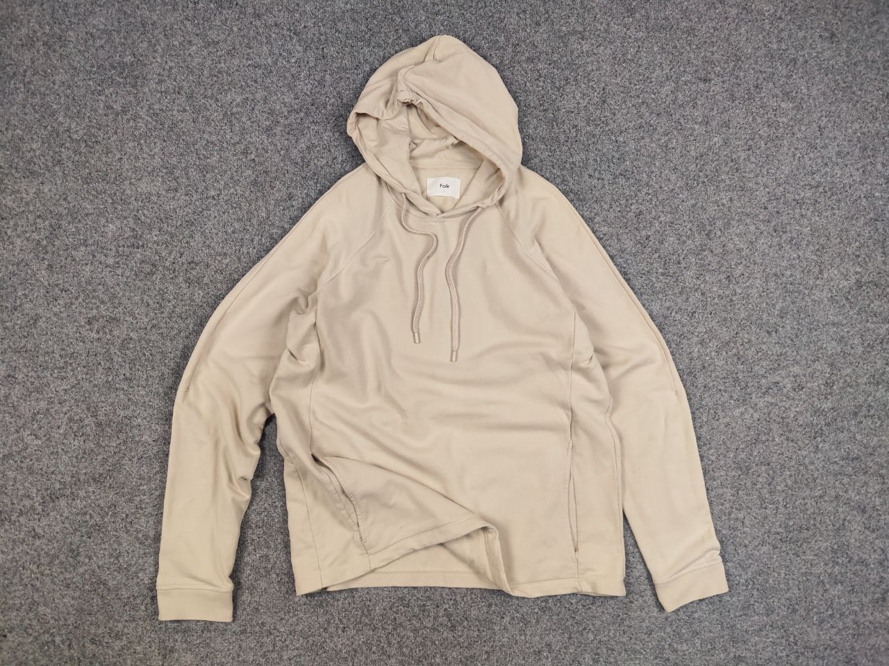 Folk Folk Design Cotton Beige Light Hoodie Size US XL / EU 56 / 4 - 11 Thumbnail