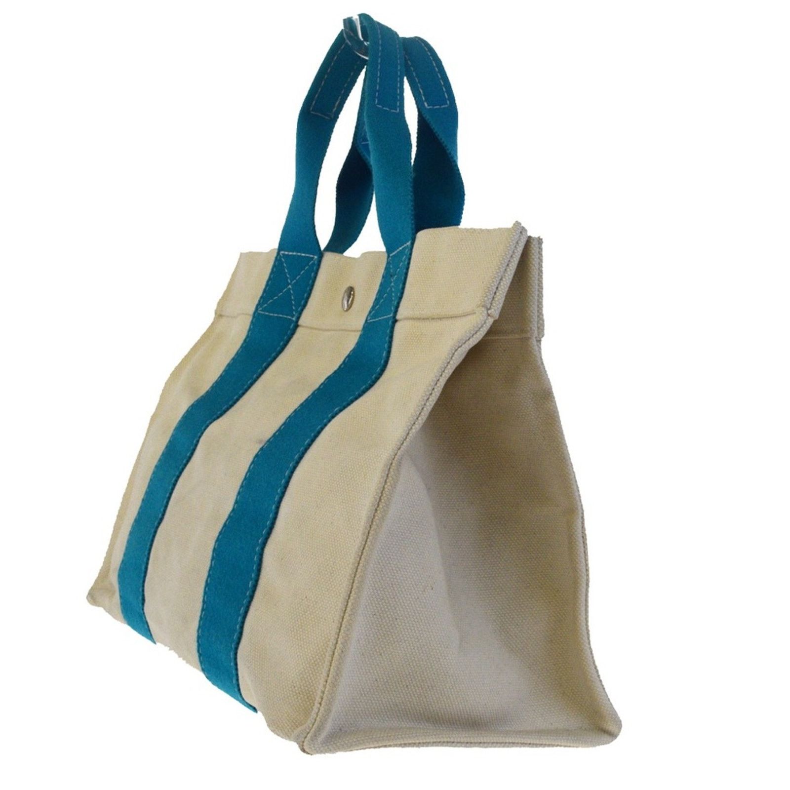 Hermes Hermes Bora Bora PM White Pantone Cotton Handheld Tote Size ONE SIZE - 3 Thumbnail